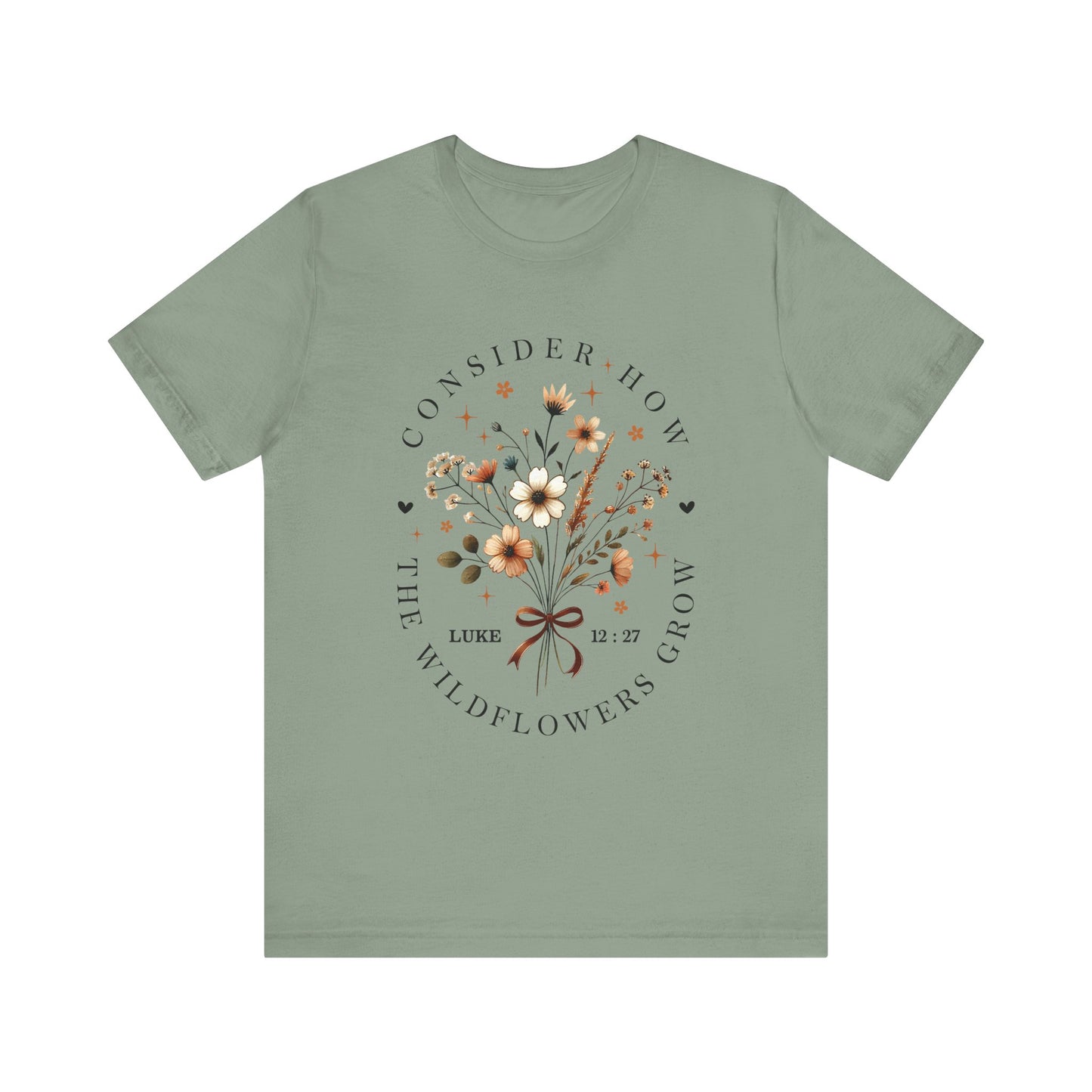 Consider How the Wildflowers Grow Jersey Short Sleeve Tee