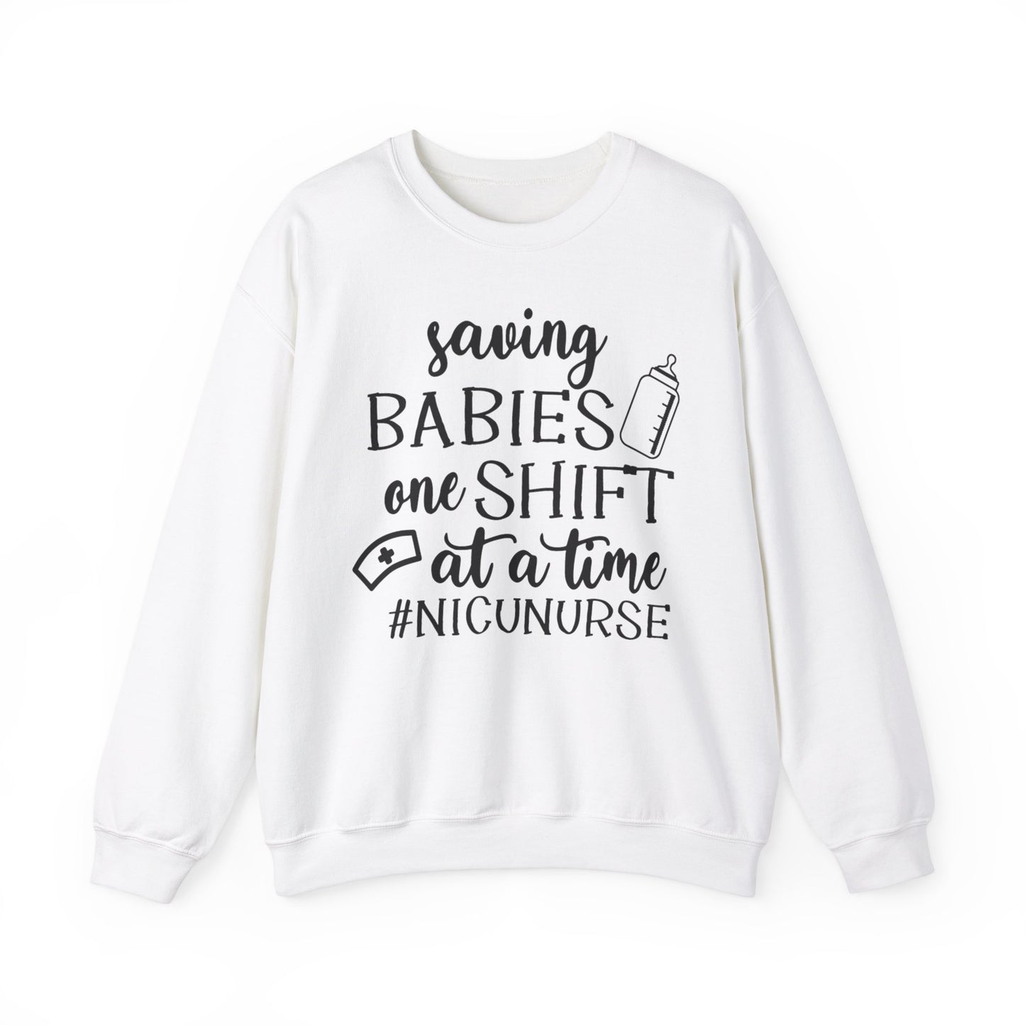 NICU Nurse Quote Heavy Blend™ Crewneck Sweatshirt