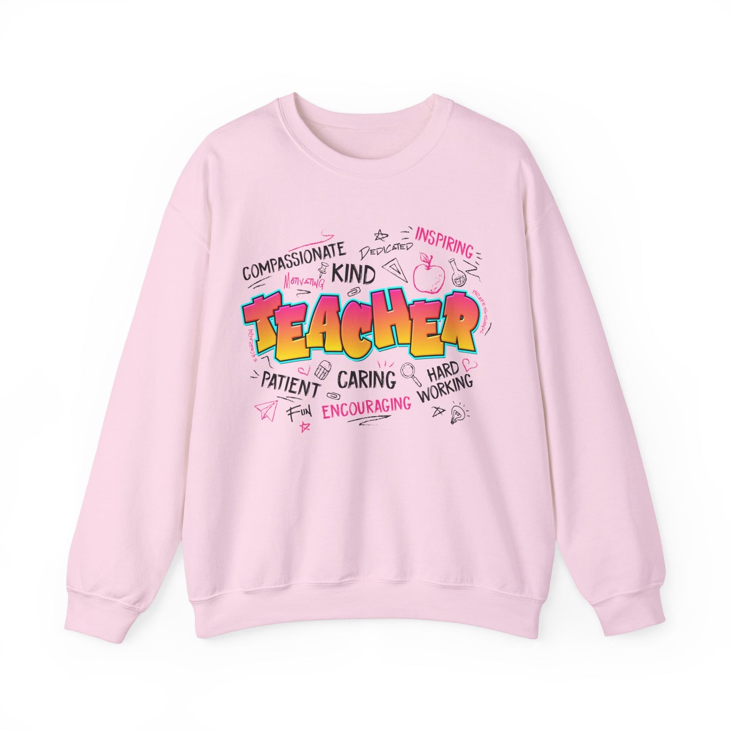 Teacher Graffiti  Heavy Blend™ Crewneck Sweatshirt