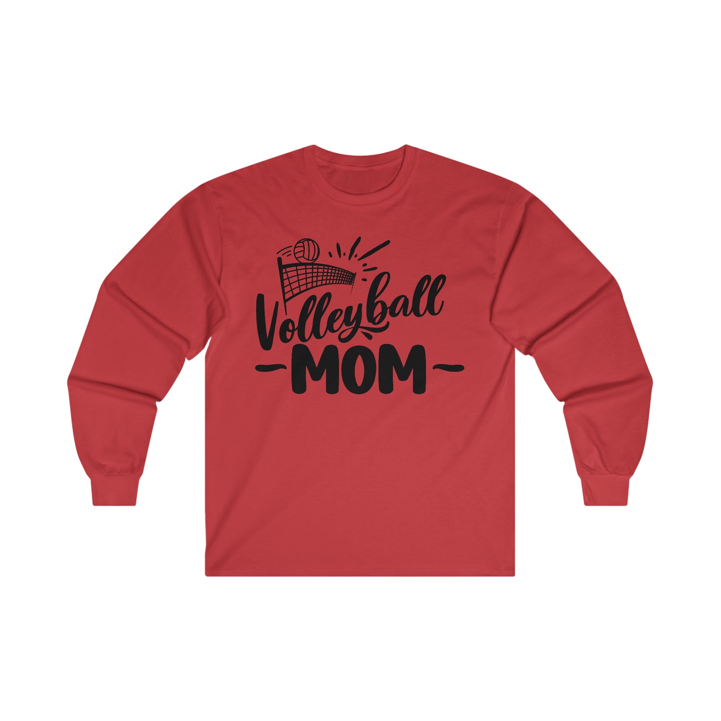 Volleyball -Mom- Ultra Cotton Long Sleeve Tee