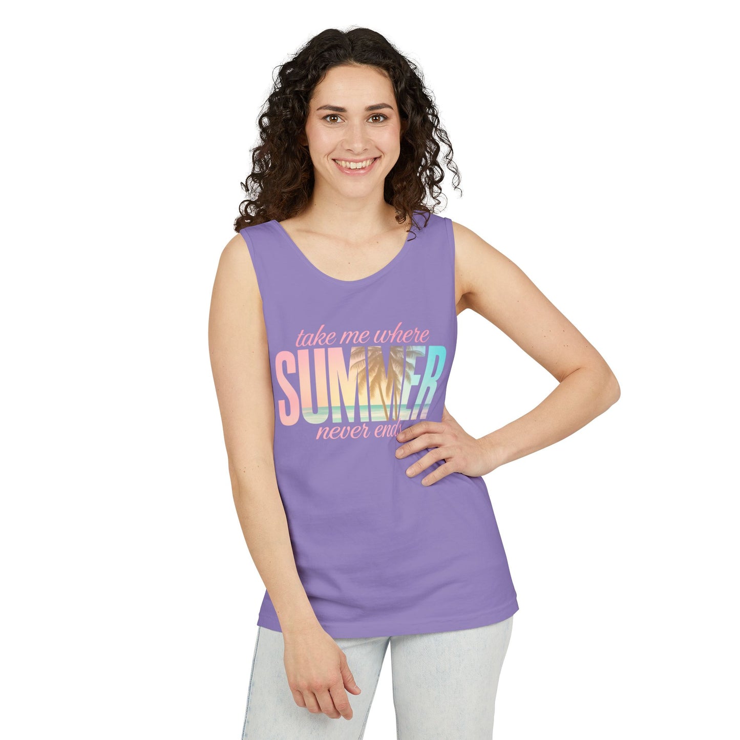 Summer Never Ends Garment-Dyed Tank Top