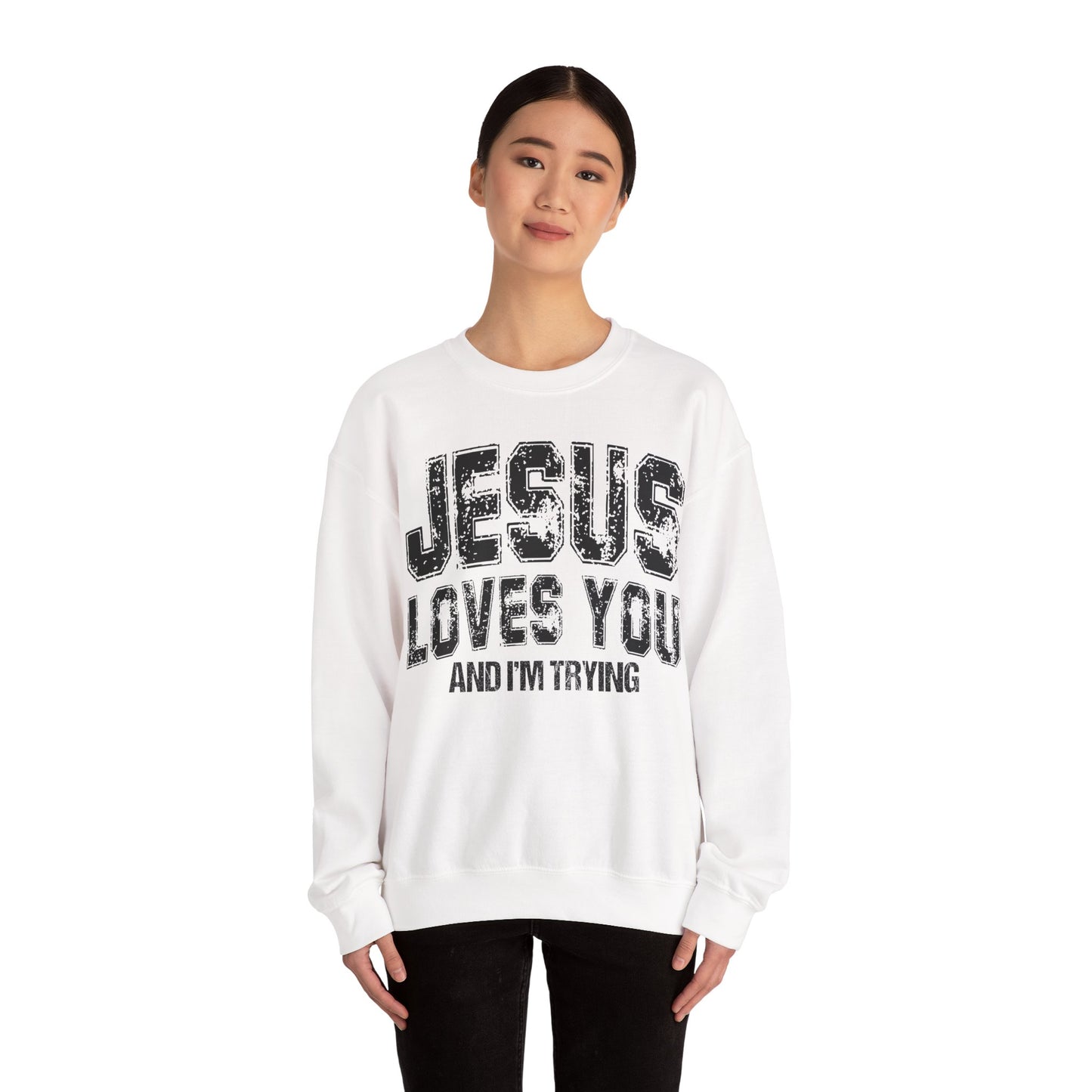 Im Trying Heavy Blend™ Crewneck Sweatshirt