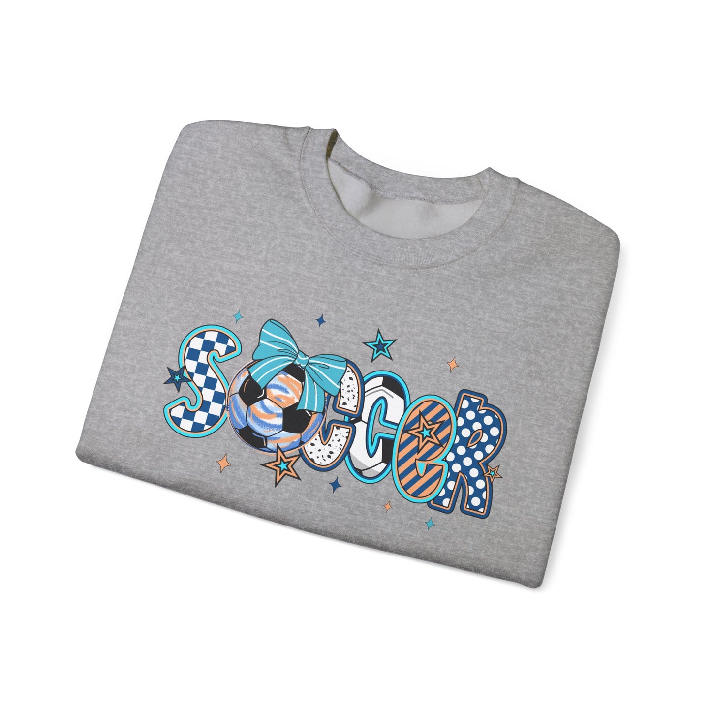 Doodle Soccer Heavy Blend™ Crewneck Sweatshirt