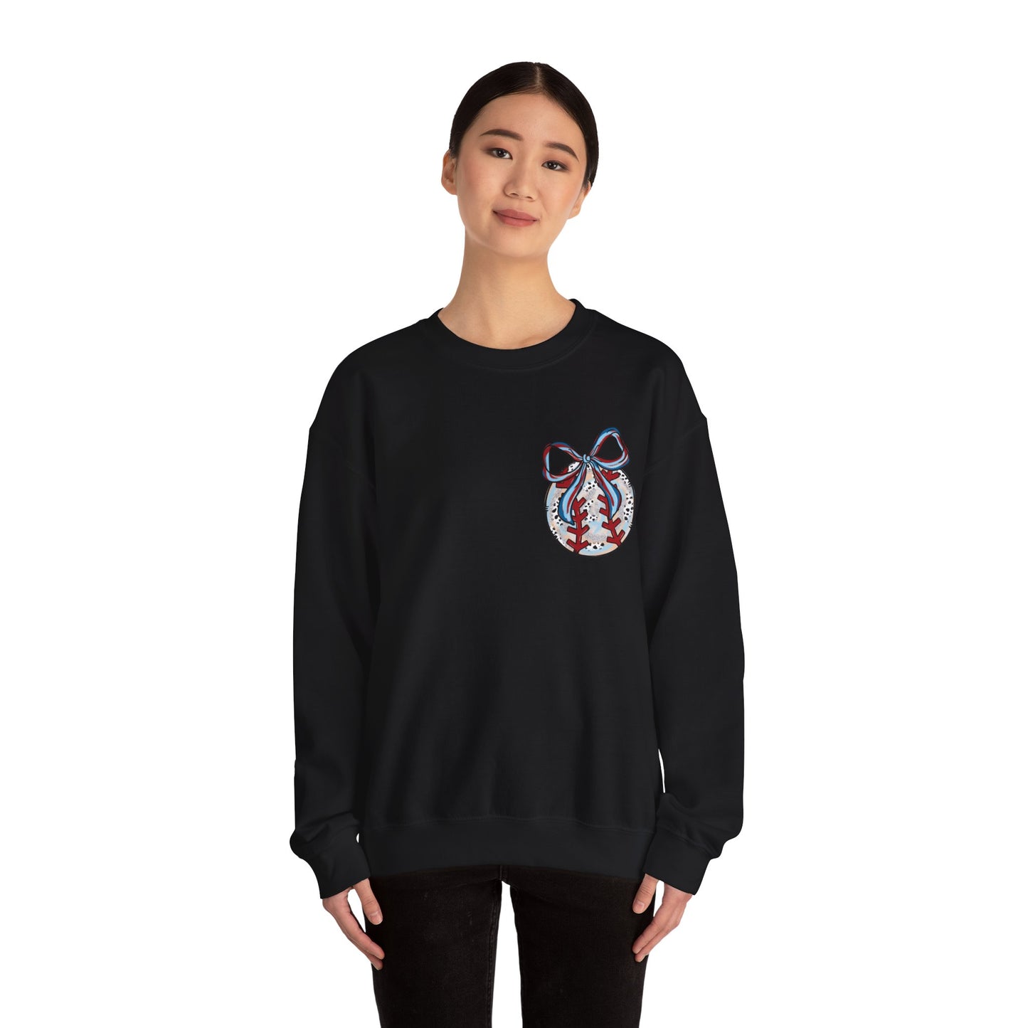 Doodle Baseball Pocket Heavy Blend™ Crewneck Sweatshirt