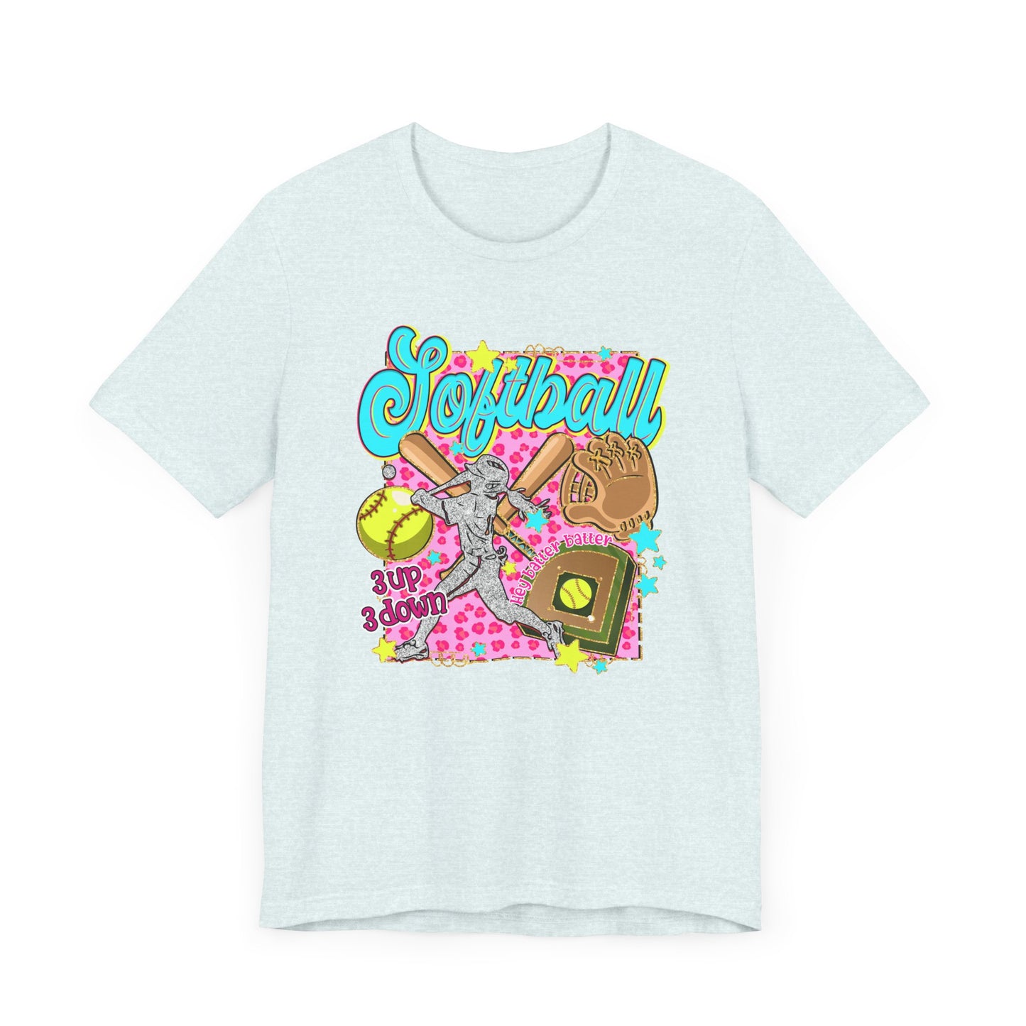 Retro Softball Jersey Short Sleeve Tee
