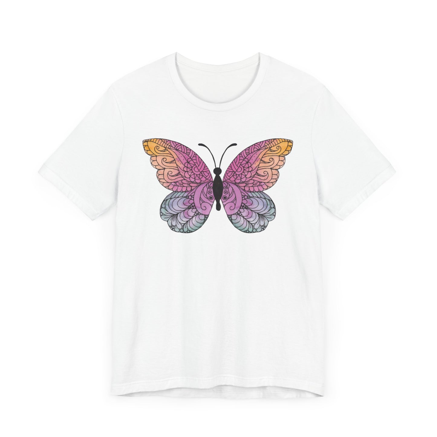 Mandala Butterfly Jersey Short Sleeve Tee