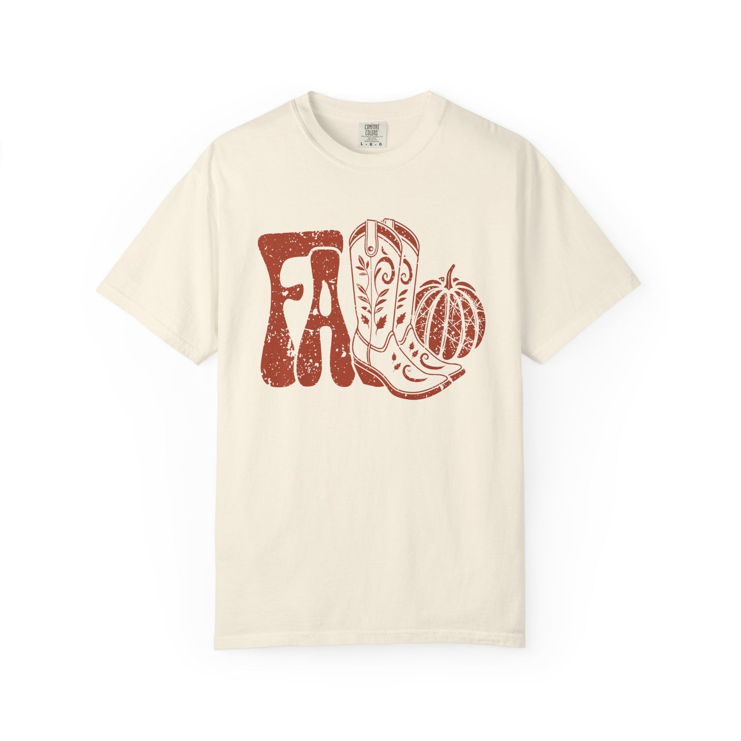 Western Fall Orange Garment-Dyed T-shirt