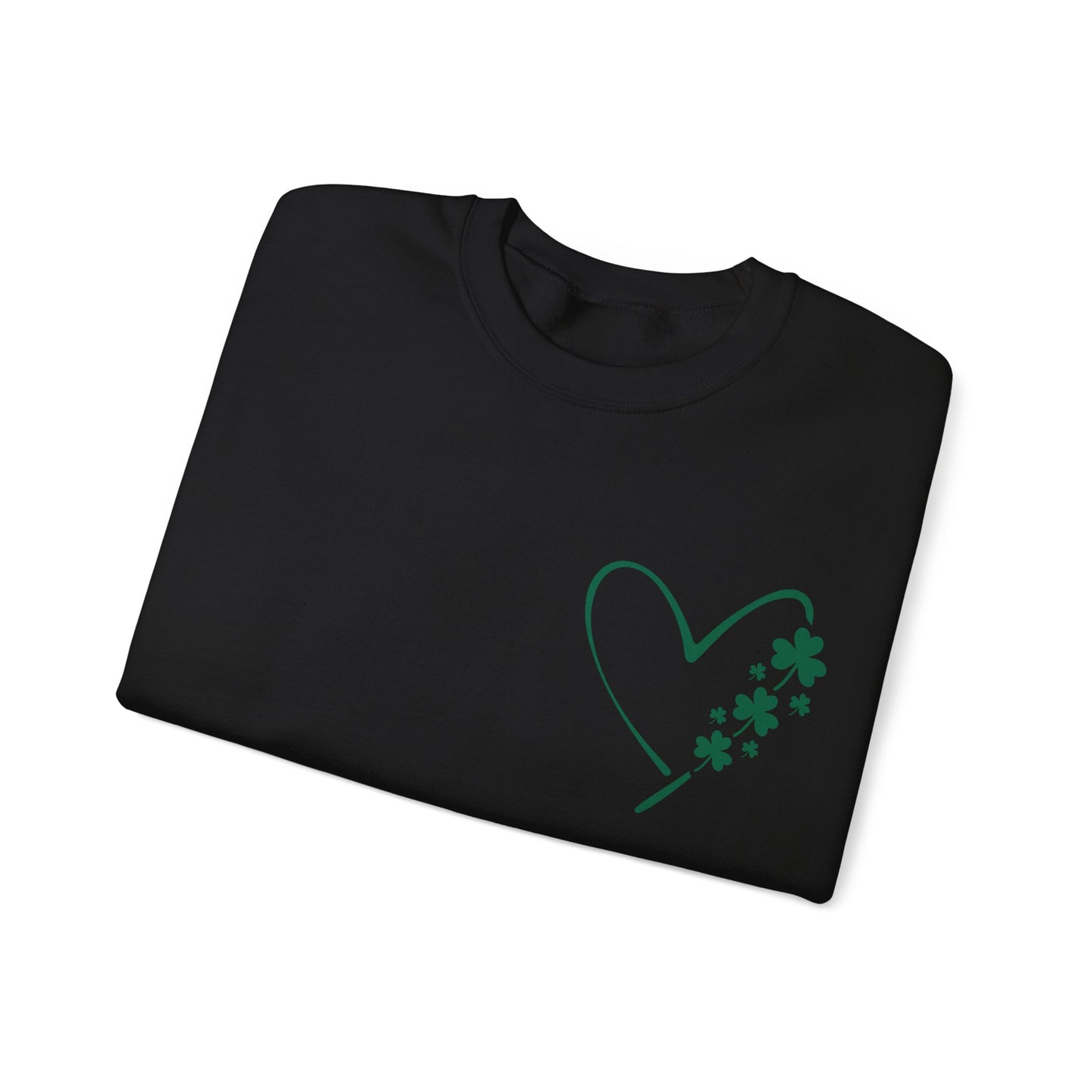 Heart with Clovers Heavy Blend™ Crewneck Sweatshirt