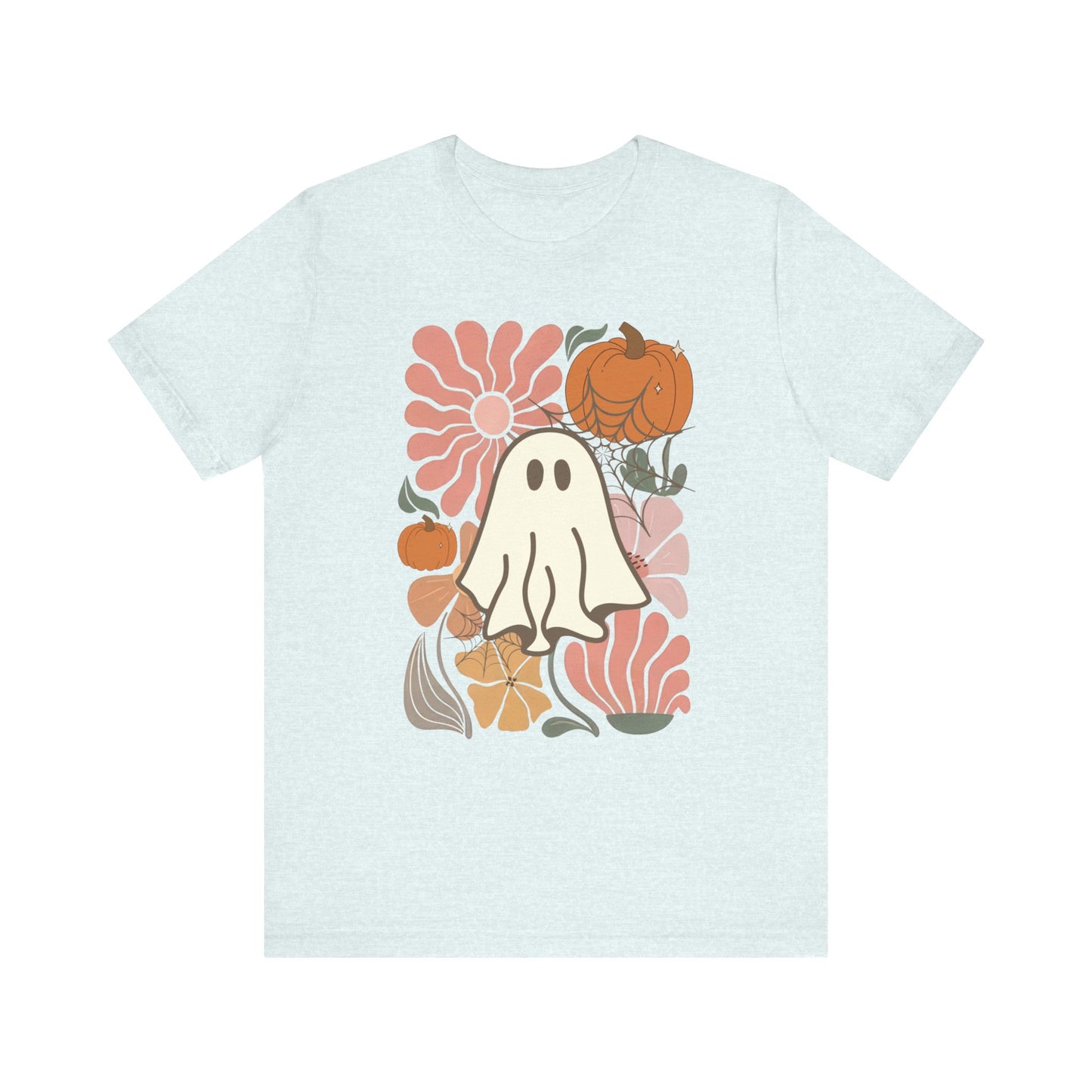 Boho Floral Ghost Jersey Short Sleeve Tee