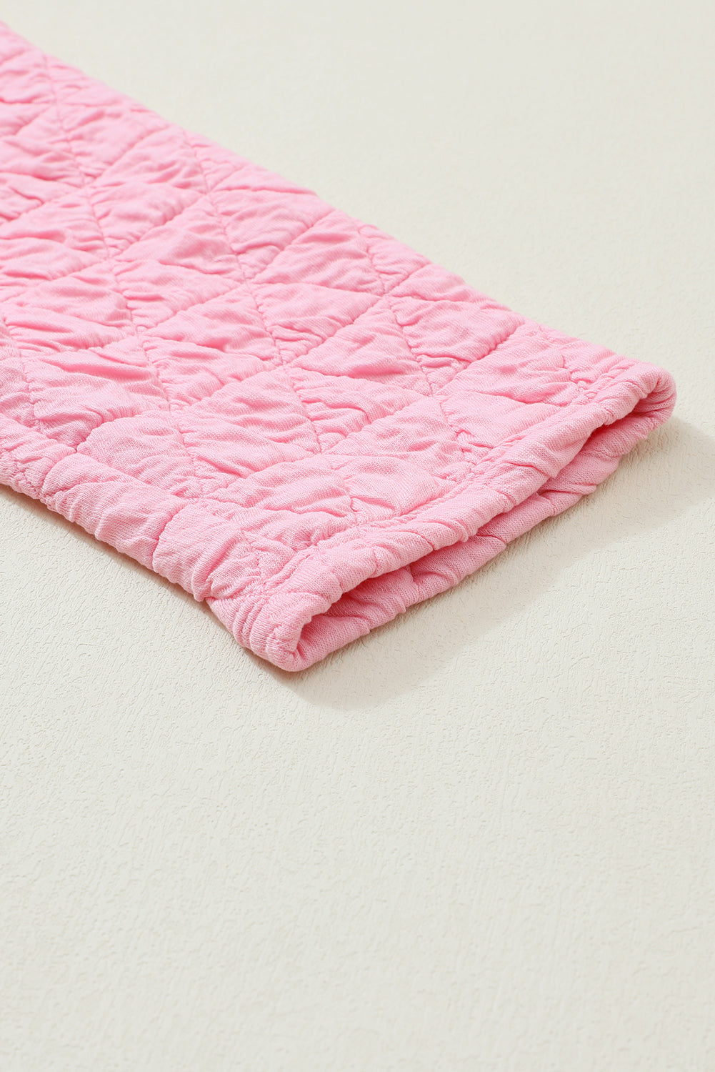 Parchment Quilted Patchwork Exposed Seam Hoodie