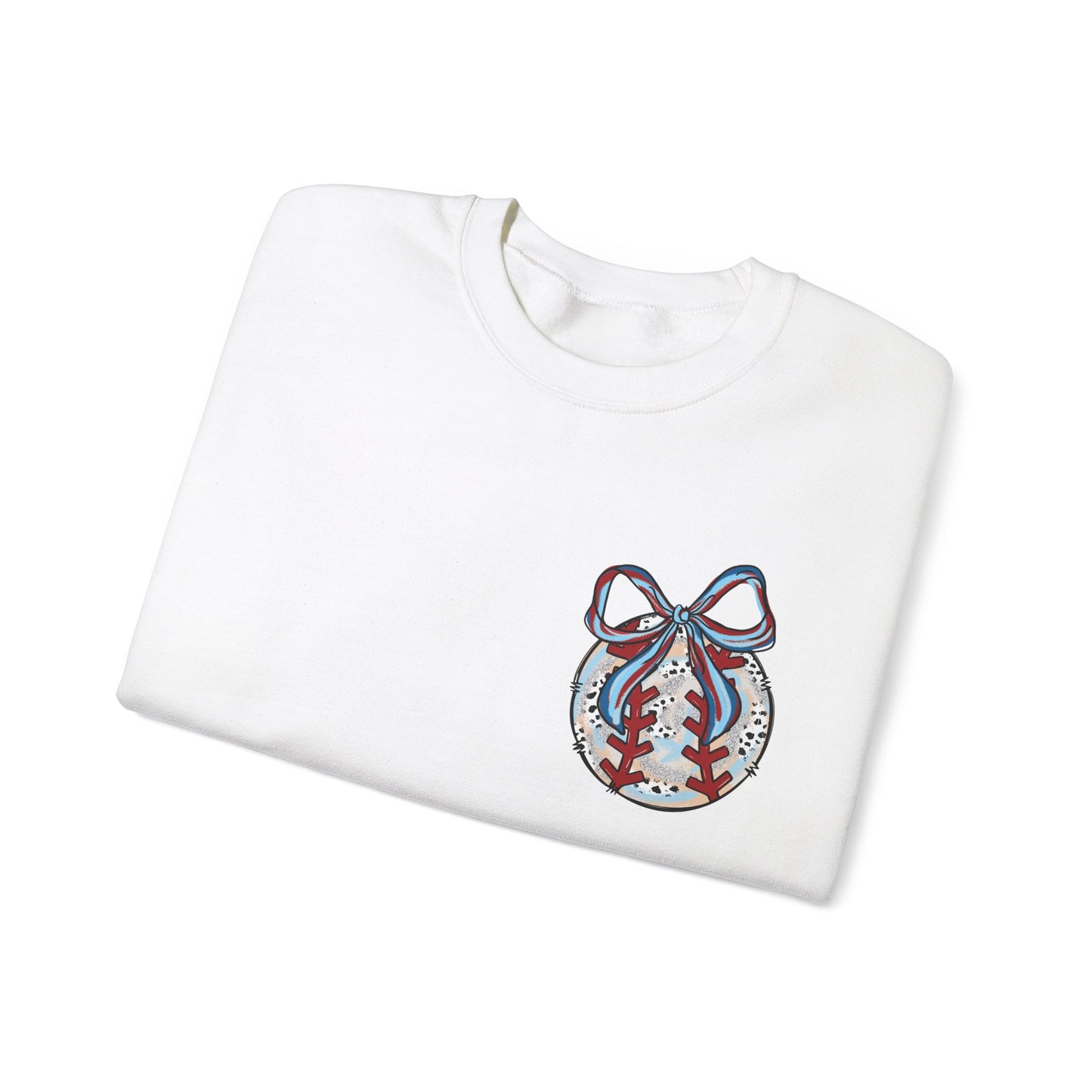 Doodle Baseball Pocket Heavy Blend™ Crewneck Sweatshirt