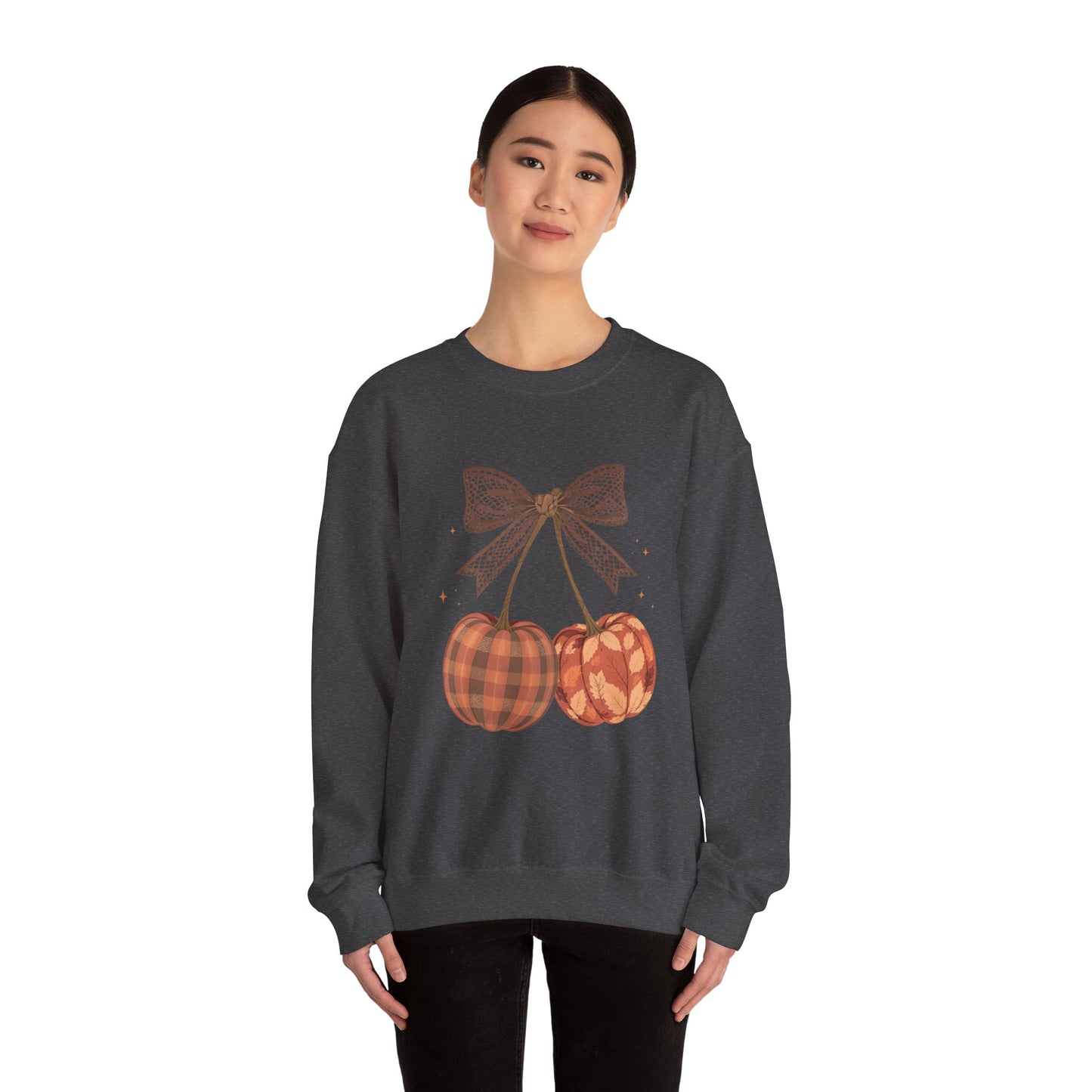Preppy Cherry Pumpkins Heavy Blend™ Crewneck Sweatshirt