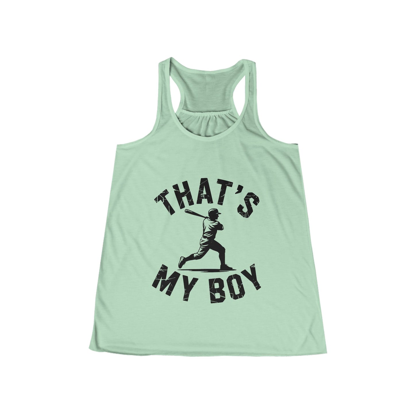 That’s My Boy Women's Flowy Racerback Tank