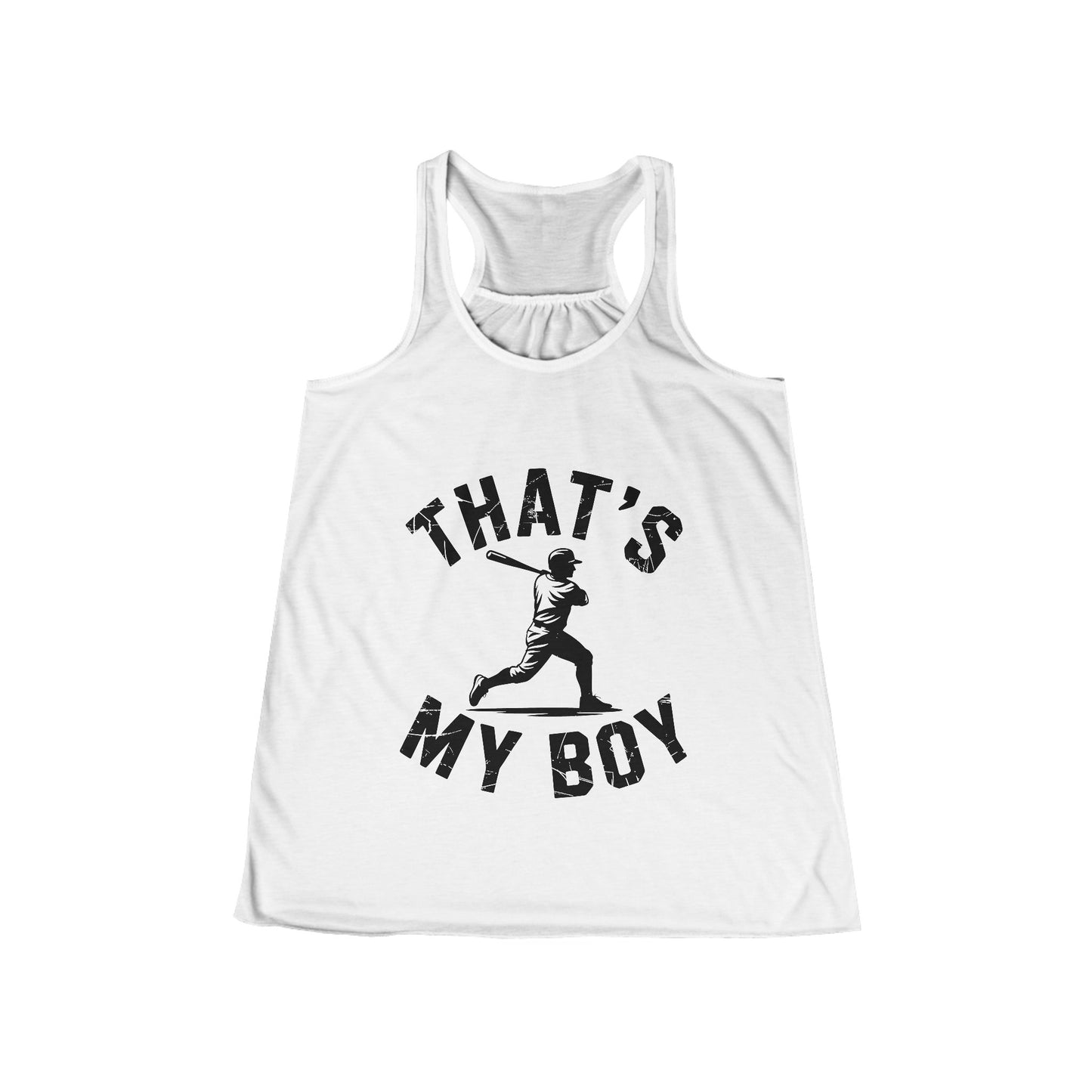 That’s My Boy Women's Flowy Racerback Tank