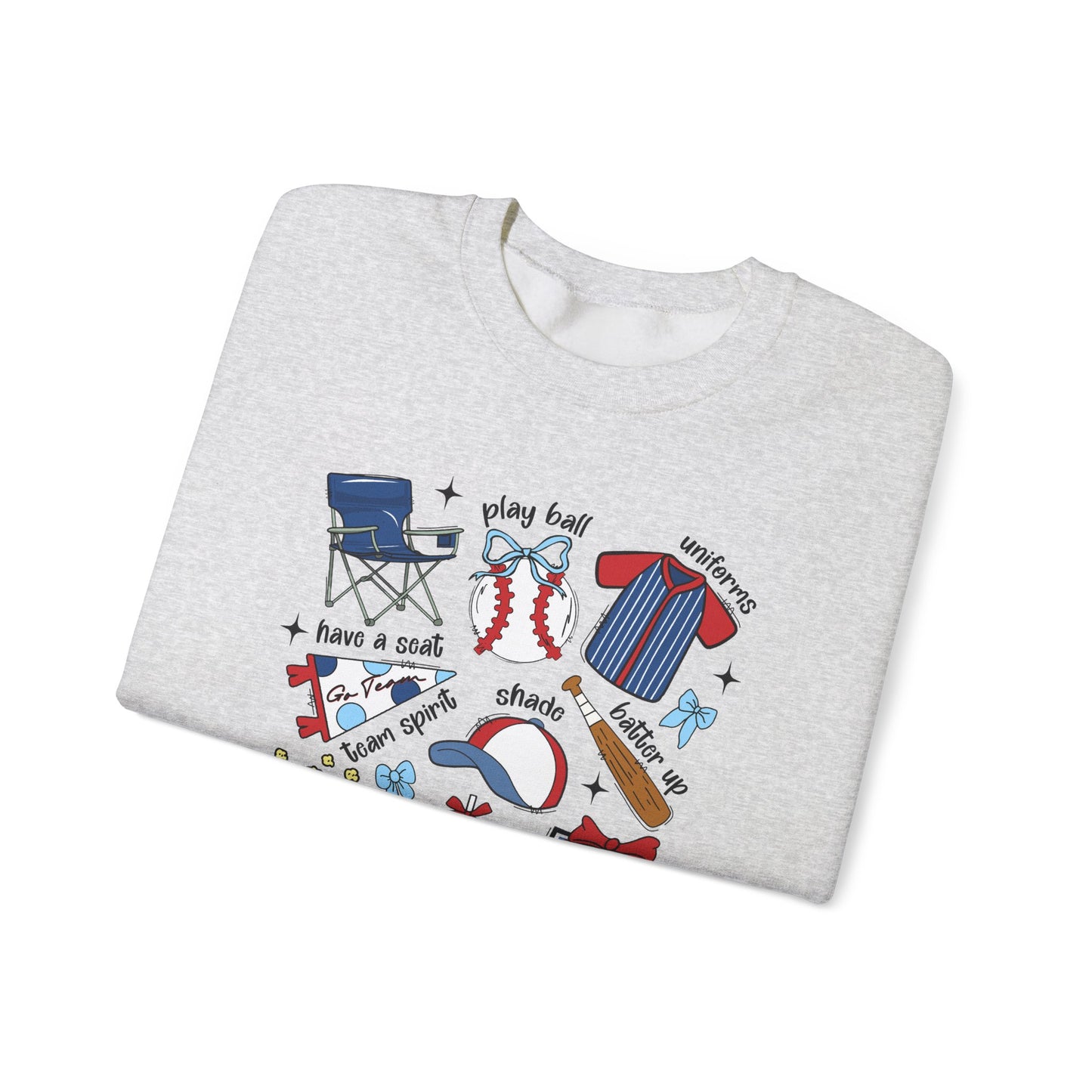 Game Day Essentials Baseball Heavy Blend™ Crewneck Sweatshirt