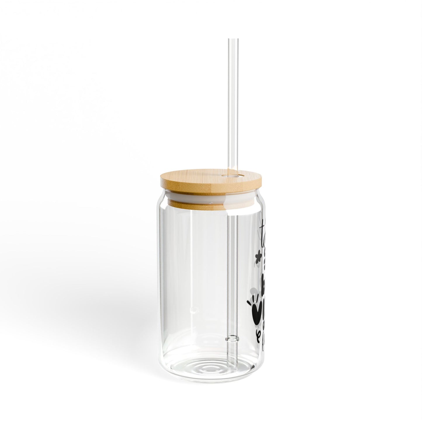 Vibes On Full Sipper Glass, 16oz