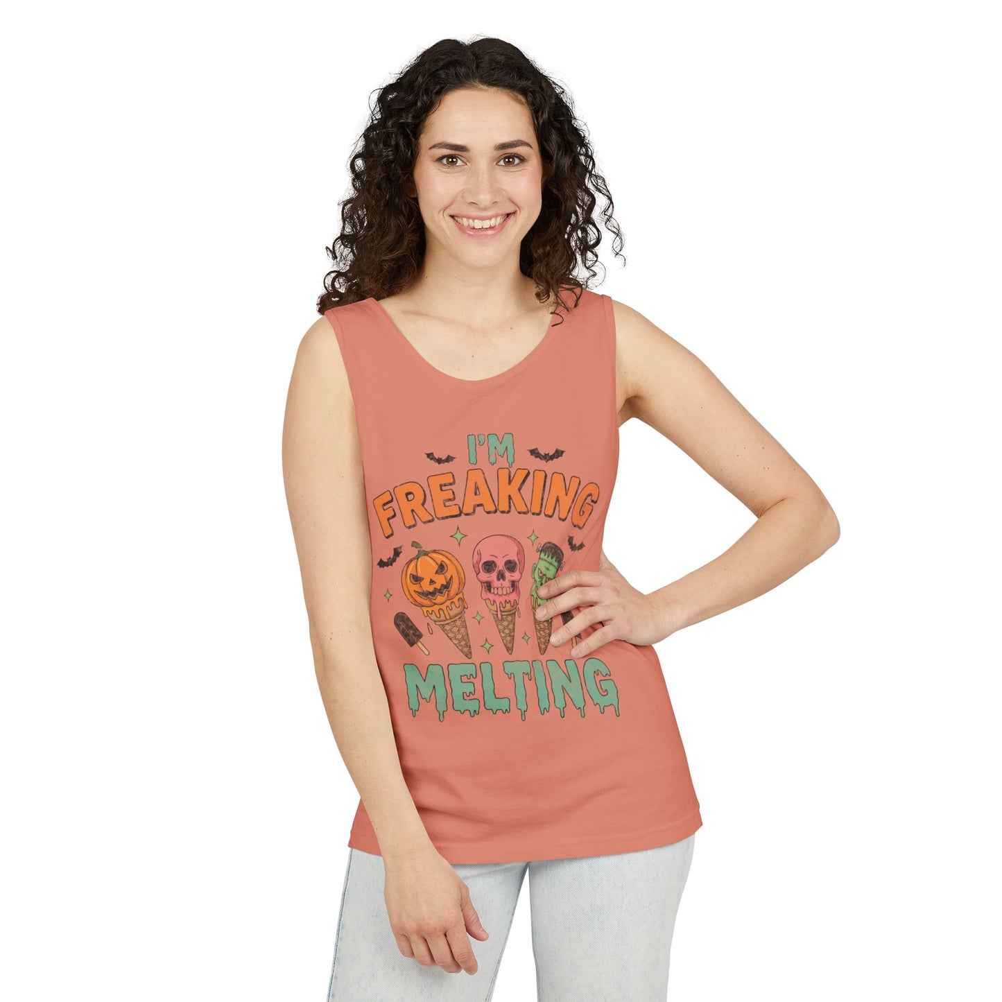 Im Freaking Melting Garment-Dyed Tank Top