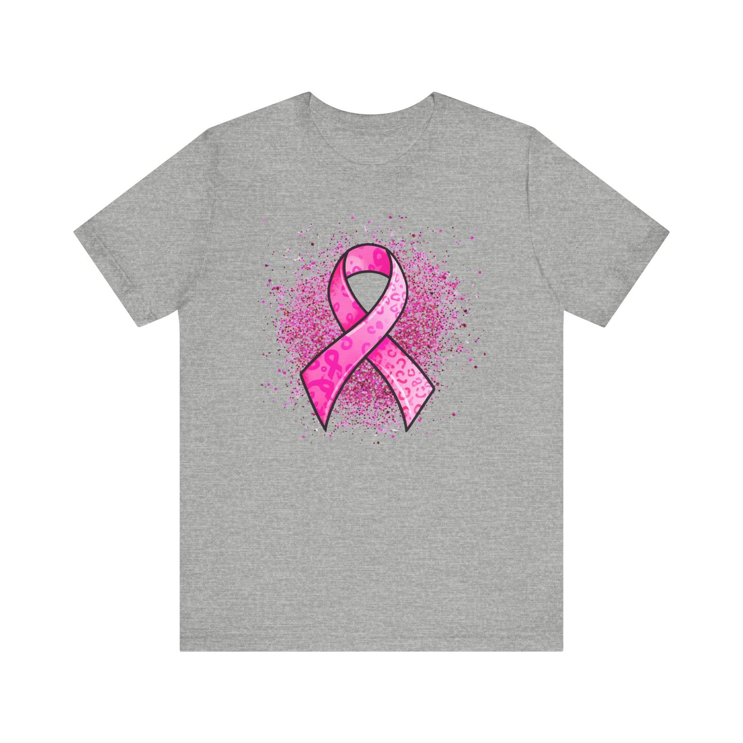 Breast Cancer Ribbon Jersey Short Sleeve Tee