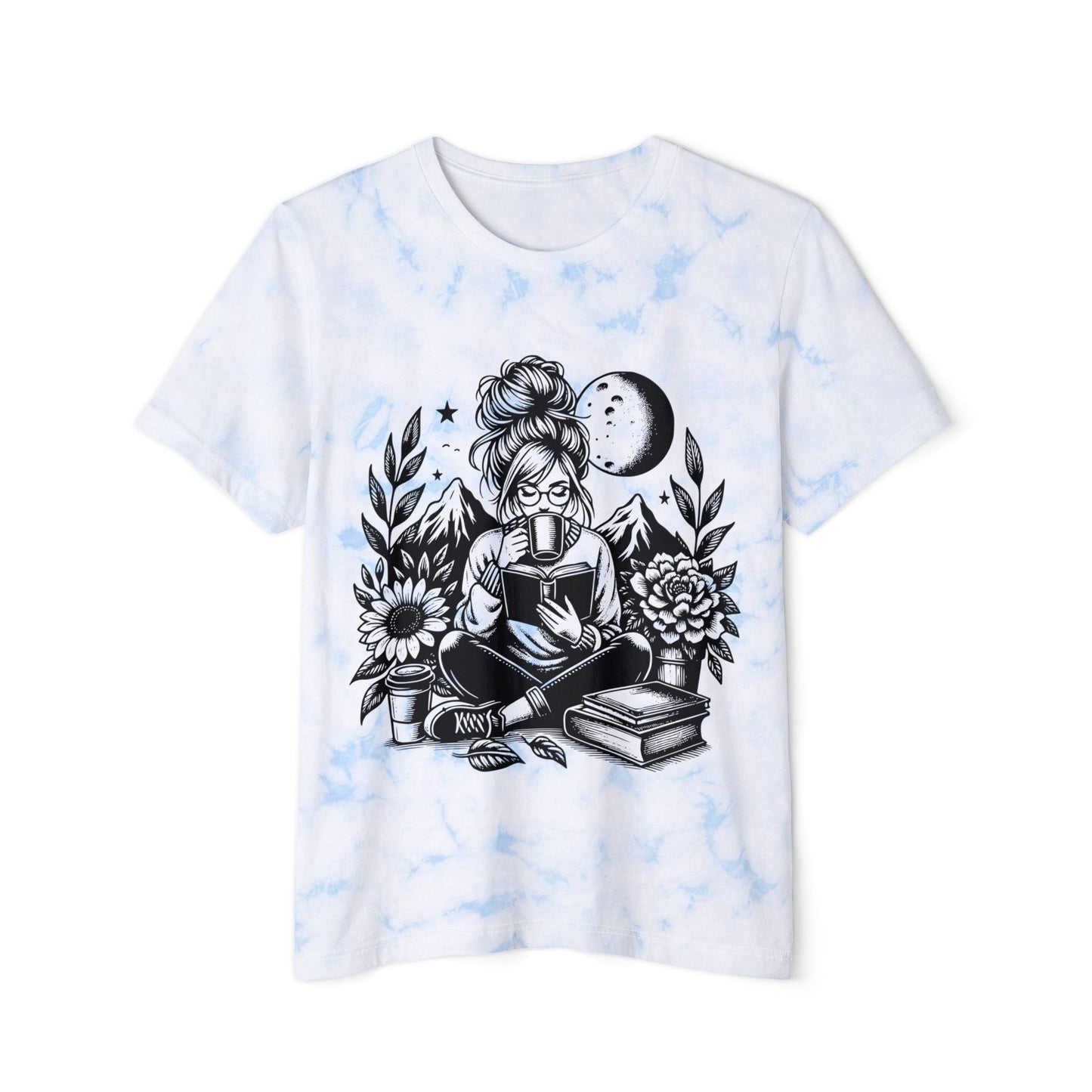 Girl Reading FWD Fashion Tie-Dyed T-Shirt