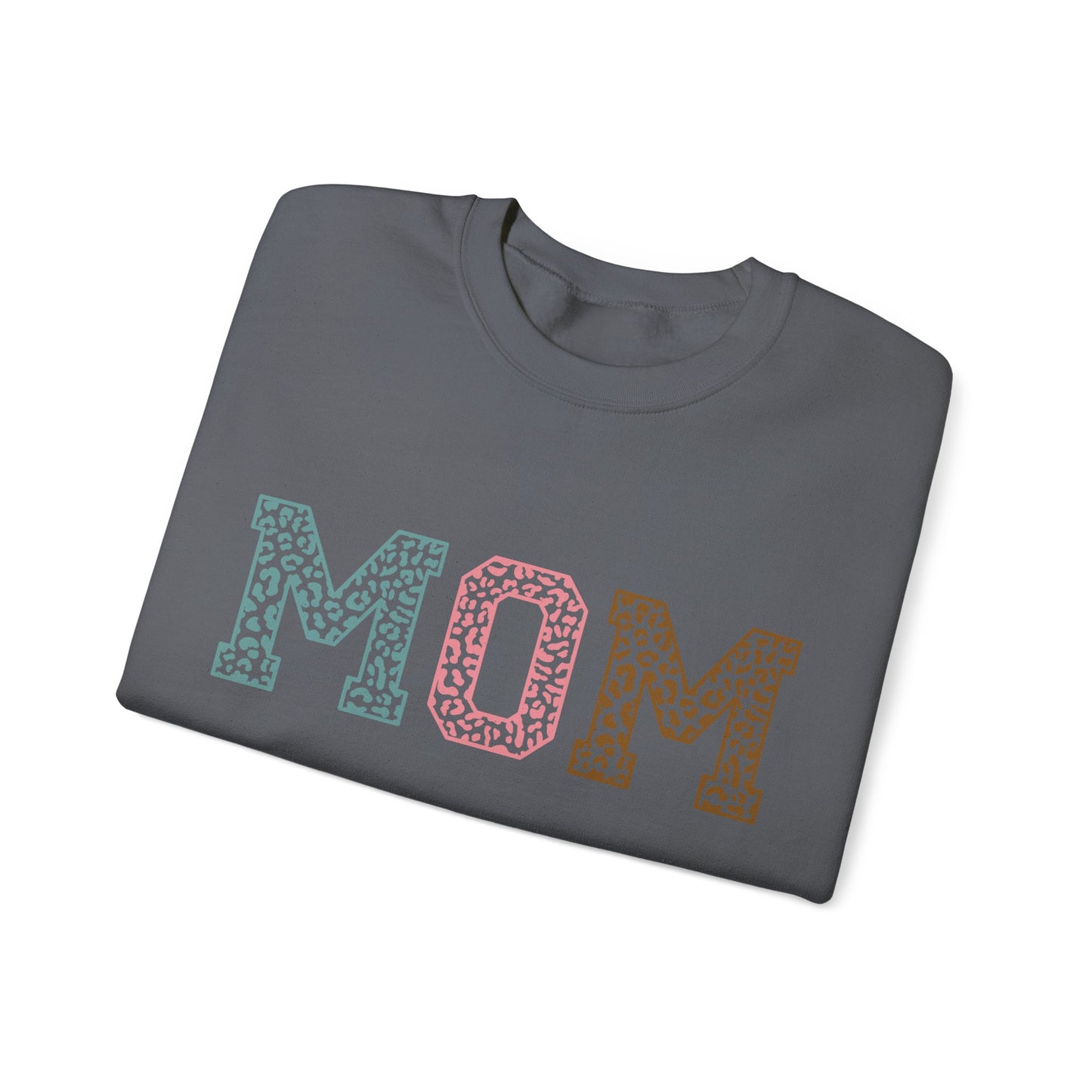Leopard MOM Heavy Blend™ Crewneck Sweatshirt