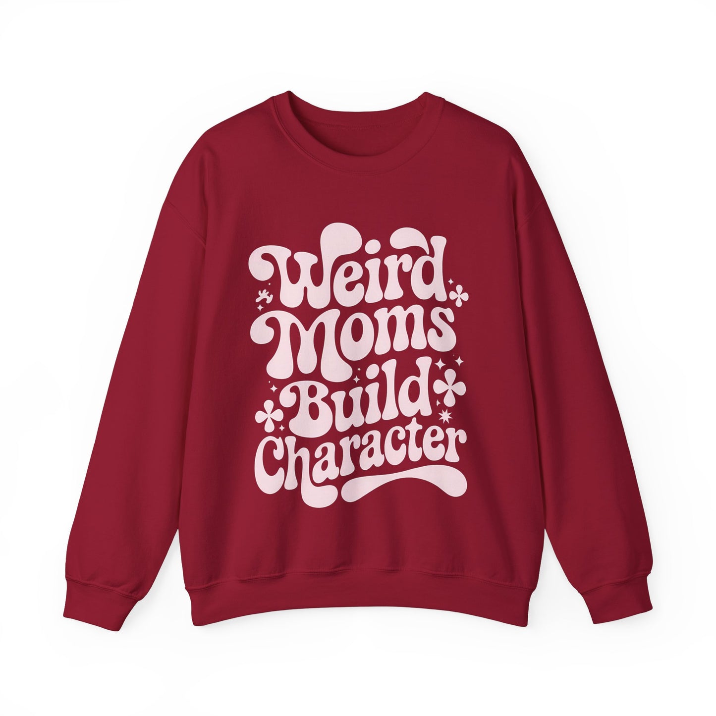 Weird Moms Build Character Heavy Blend™ Crewneck Sweatshirt