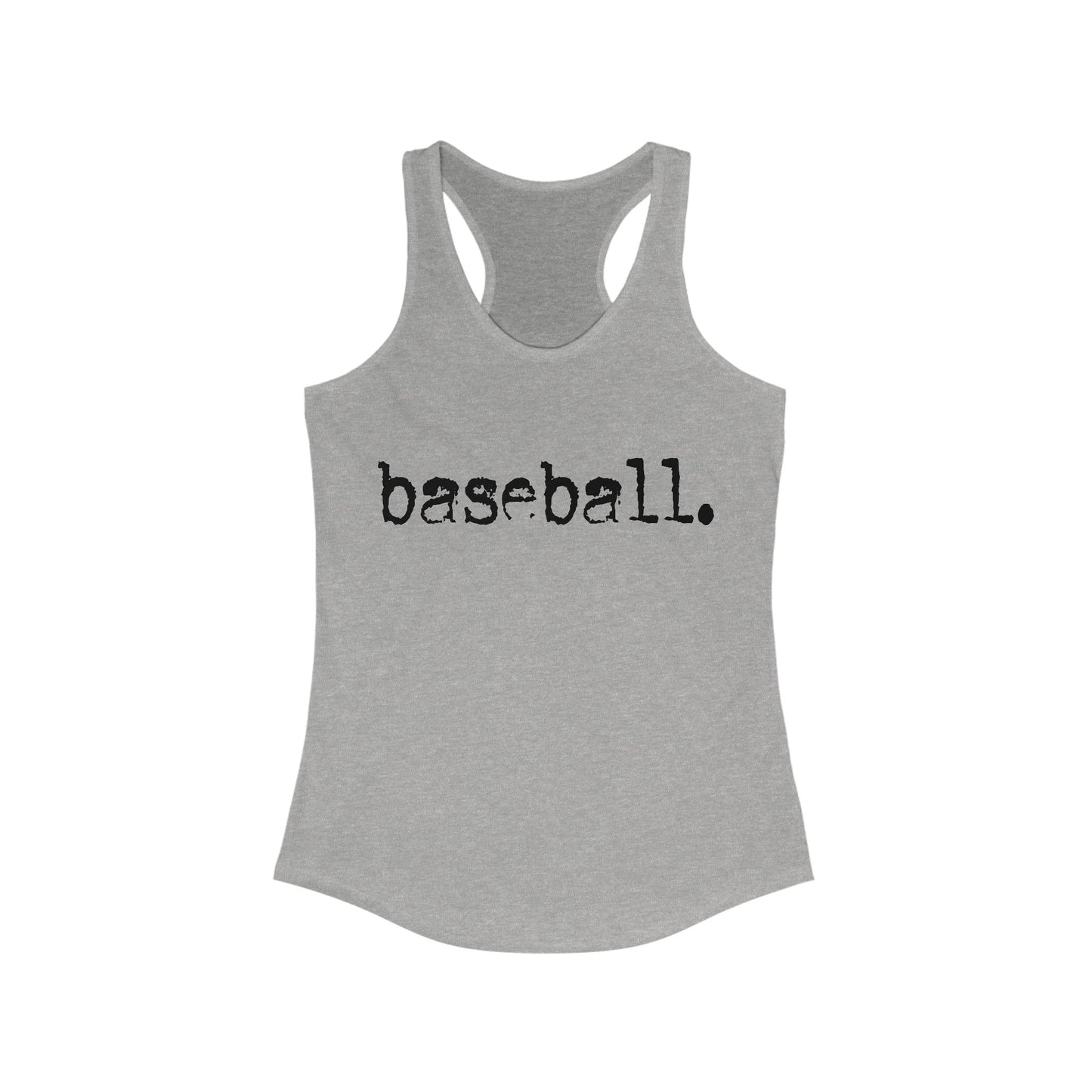 Baseball . Women's Ideal Racerback Tank