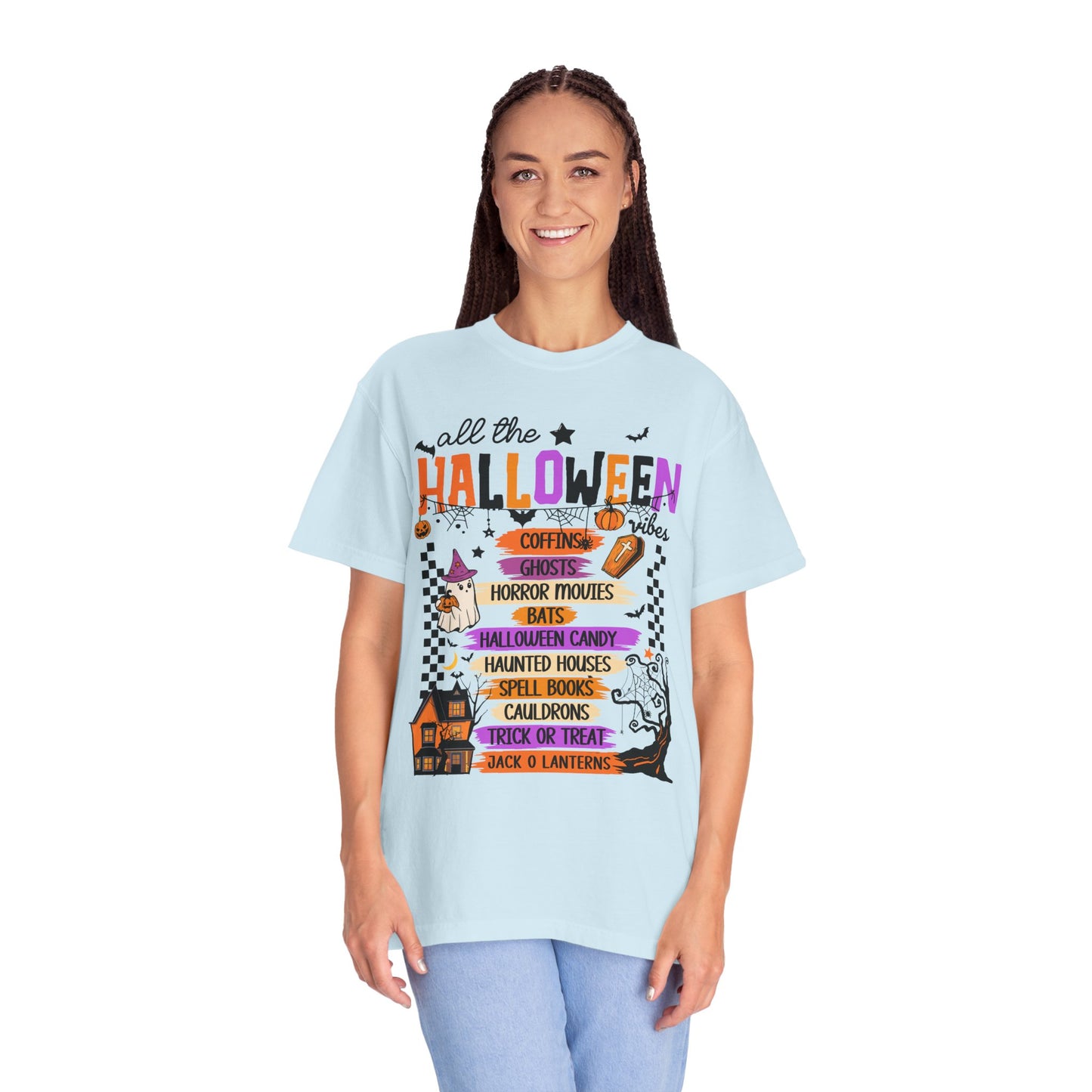 All The Halloween Vibes Garment-Dyed T-shirt