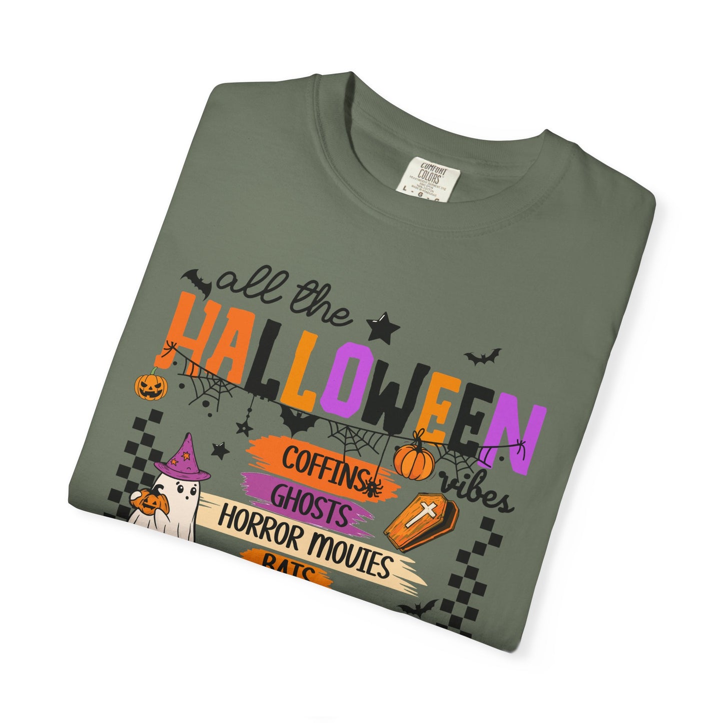 All The Halloween Vibes Garment-Dyed T-shirt