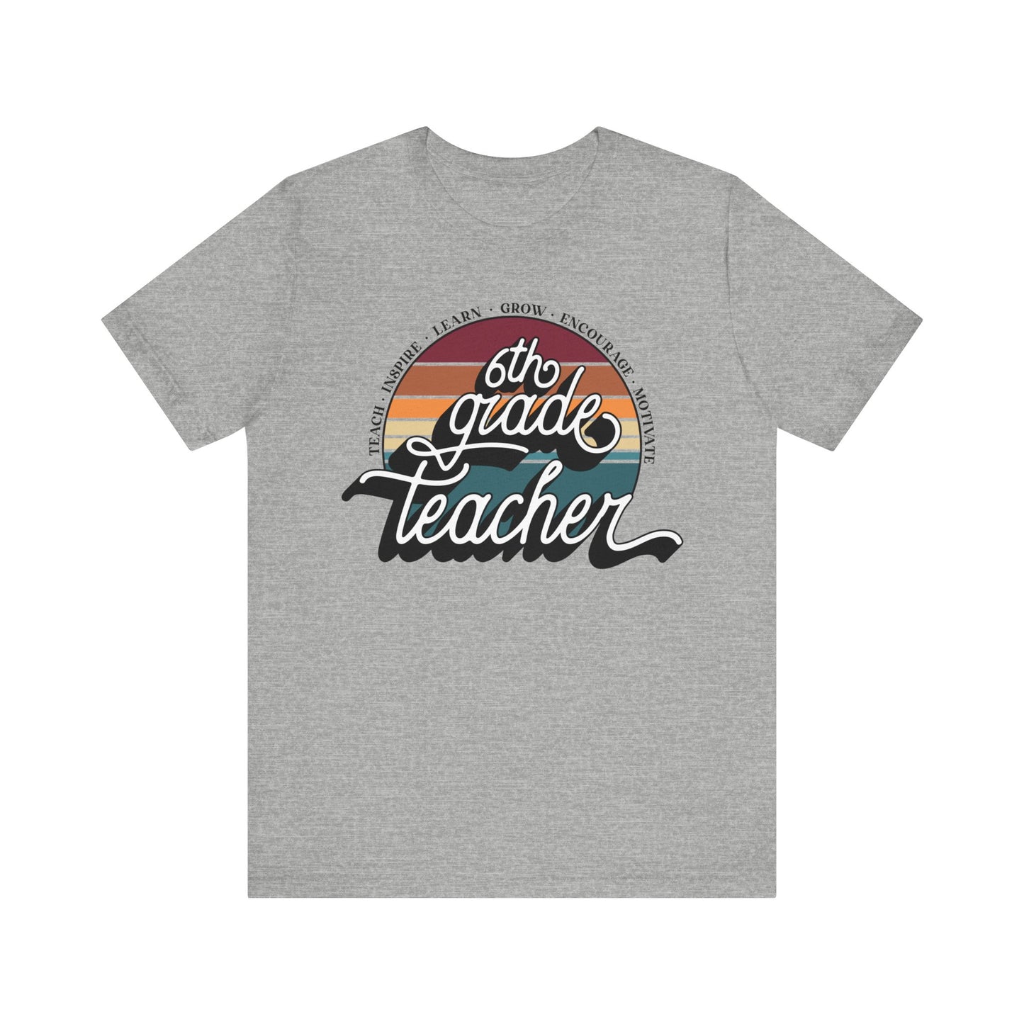 6th Grade Teacher Jersey Short Sleeve Tee