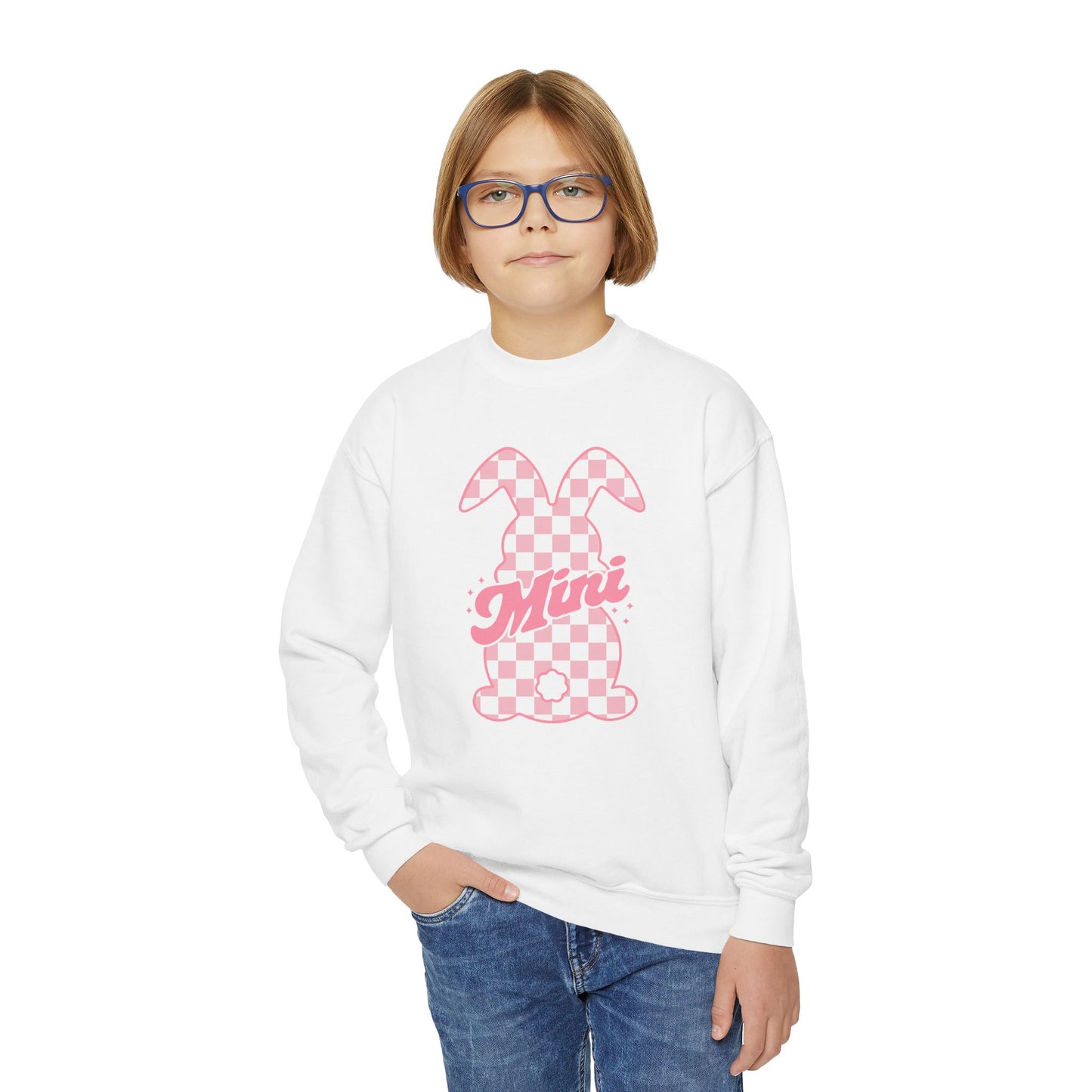 Pink Bunny Mini Crewneck Sweatshirt