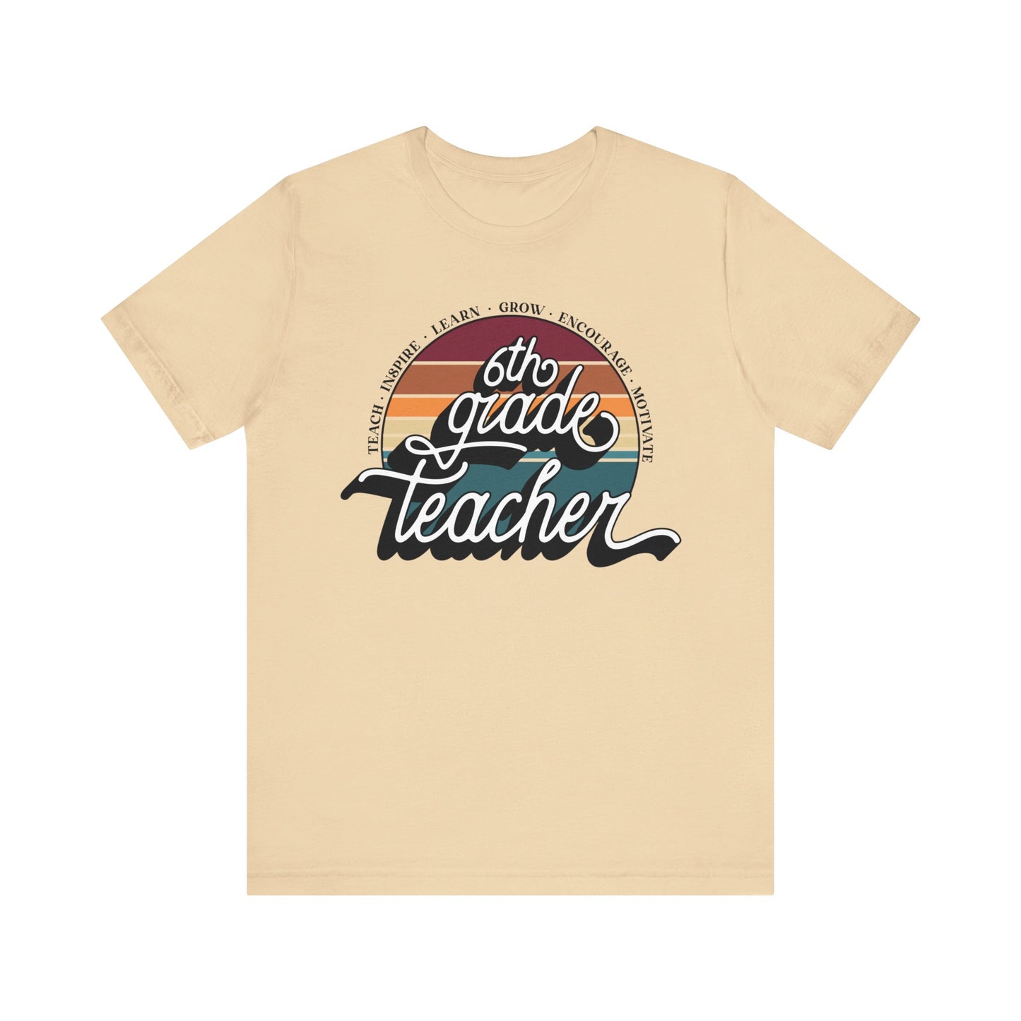 6th Grade Teacher Jersey Short Sleeve Tee