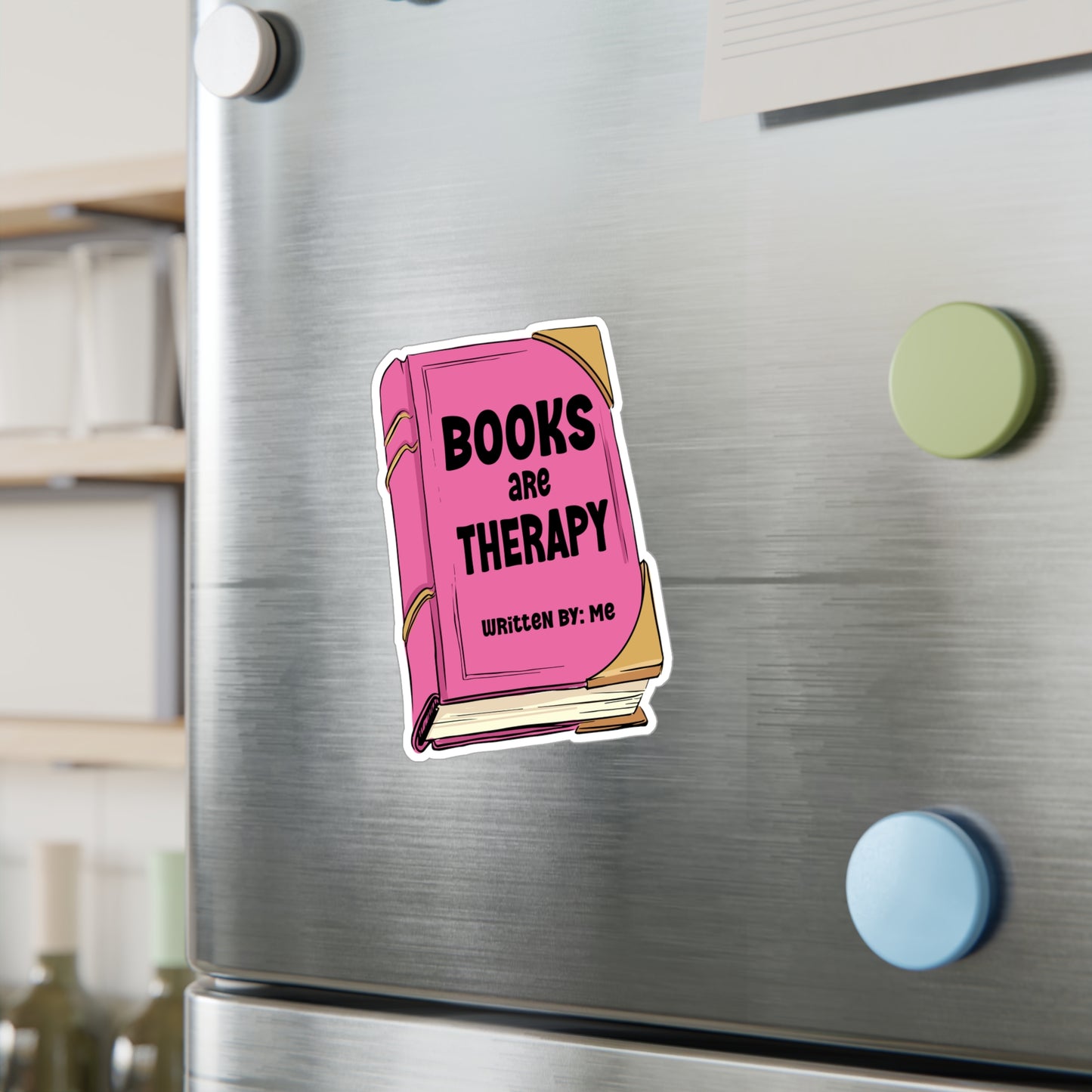 Books Are Therapy Kiss-Cut Vinyl Decals