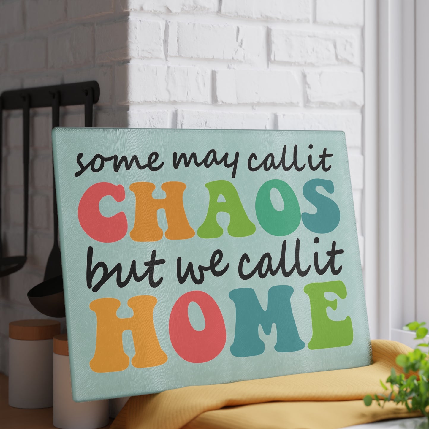 Call It Home Glass Cutting Board