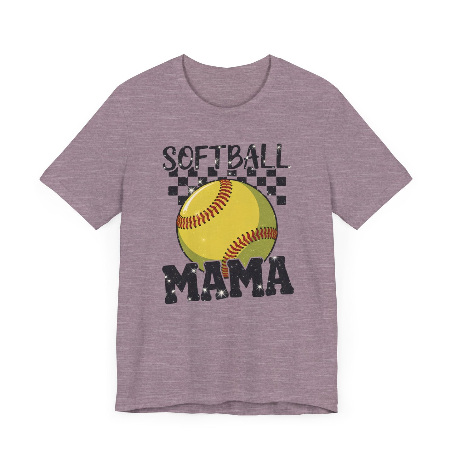 Sparkle Softball Mama Jersey Short Sleeve Tee