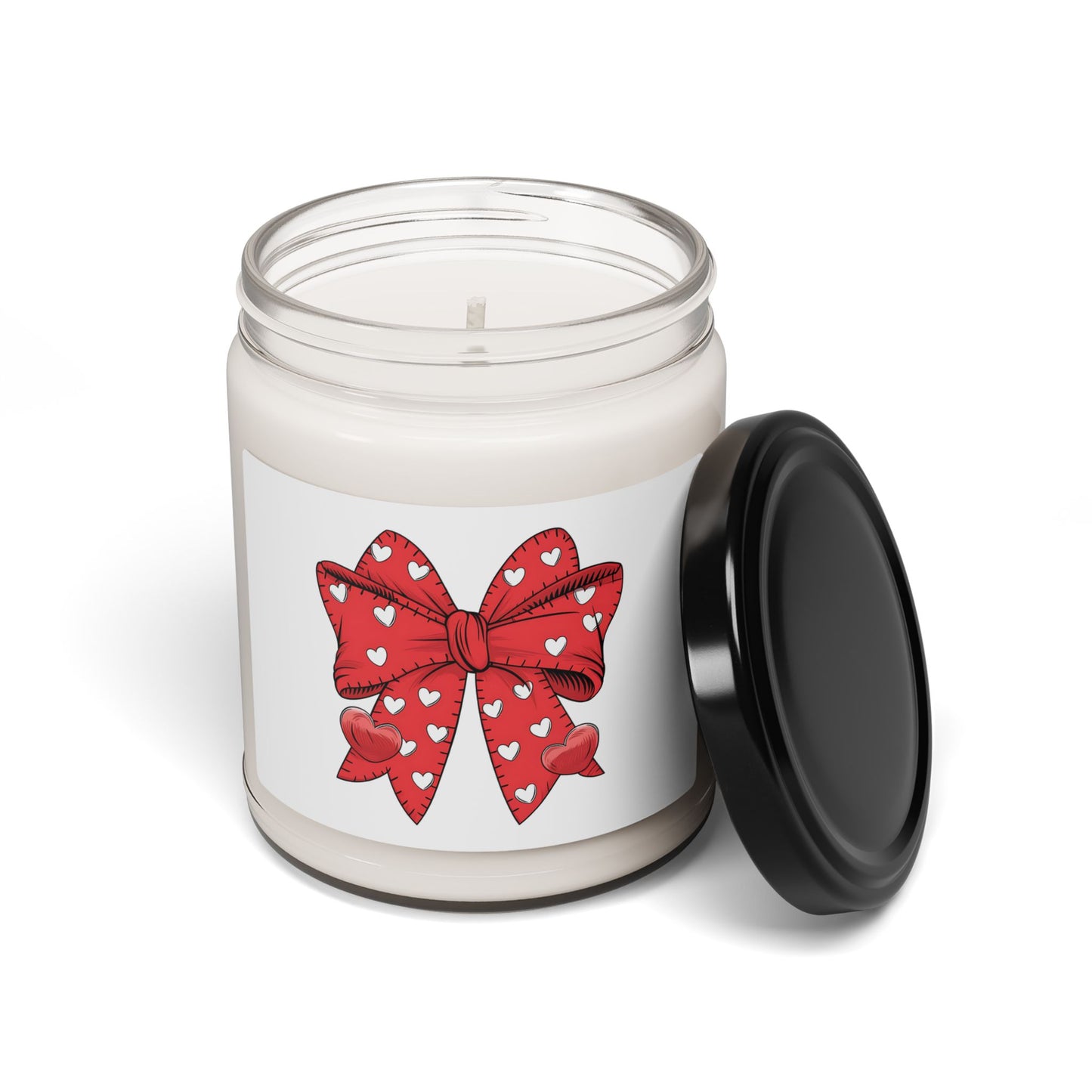 Valentine Bow Scented Soy Candle, 9oz