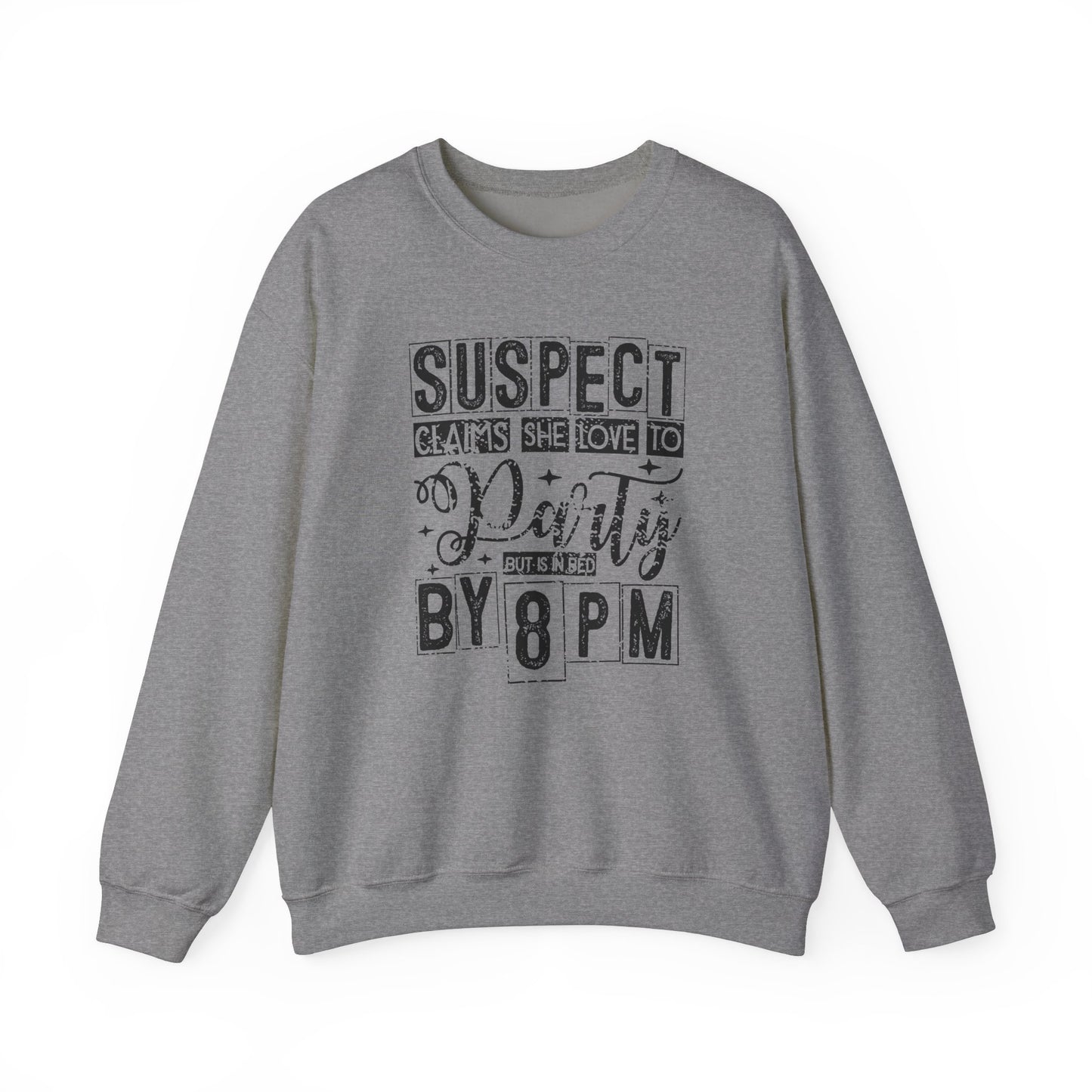 Suspect Claim To Love To Party Heavy Blend™ Crewneck Sweatshirt