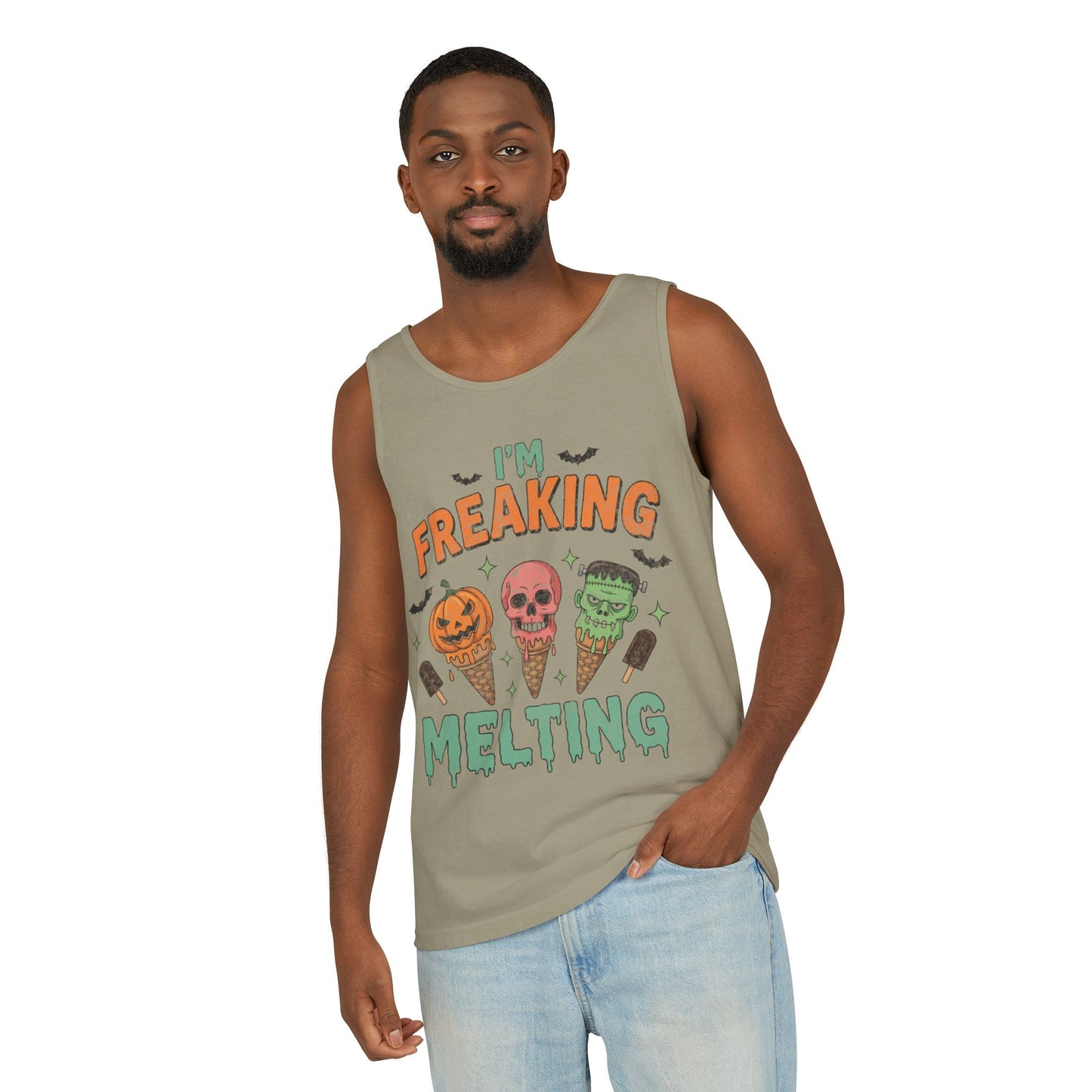 Im Freaking Melting Garment-Dyed Tank Top