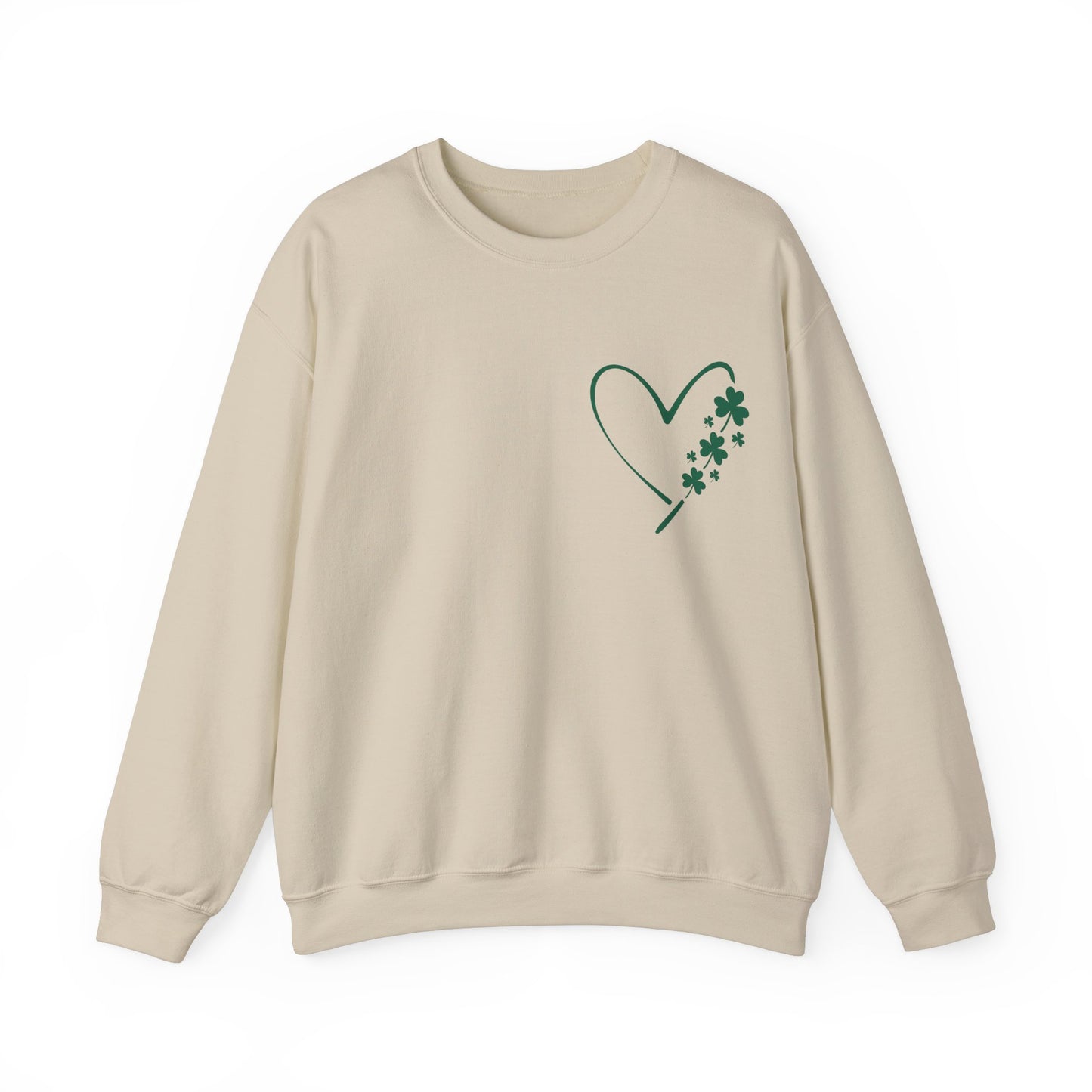 Heart with Clovers Heavy Blend™ Crewneck Sweatshirt