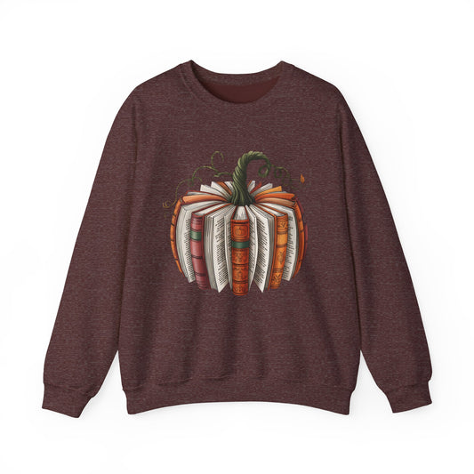 Book Pumpkin Heavy Blend™ Crewneck Sweatshirt