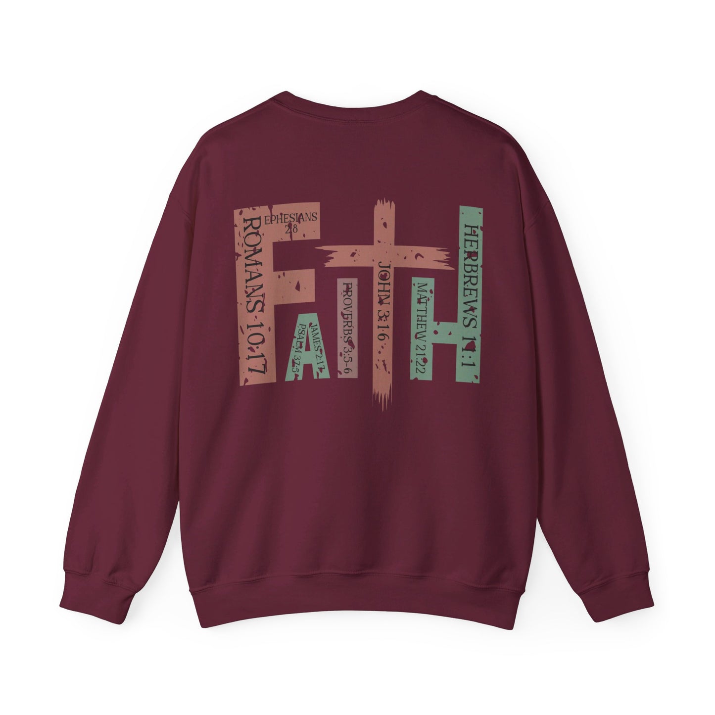 Faith F/B Heavy Blend™ Crewneck Sweatshirt