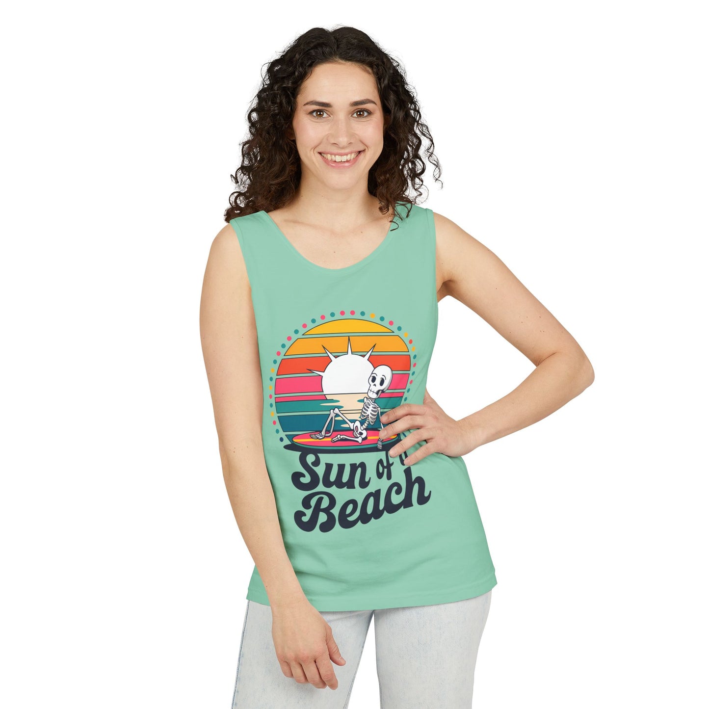 Sun Of A Beach Garment-Dyed Tank Top
