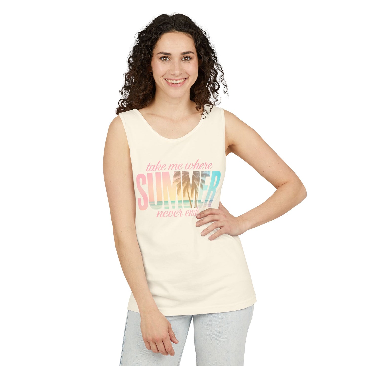 Summer Never Ends Garment-Dyed Tank Top