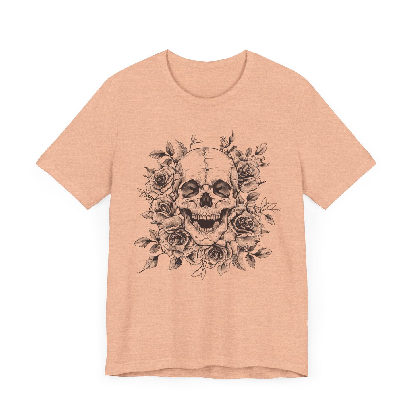 Rose Skull Jersey Short Sleeve Tee