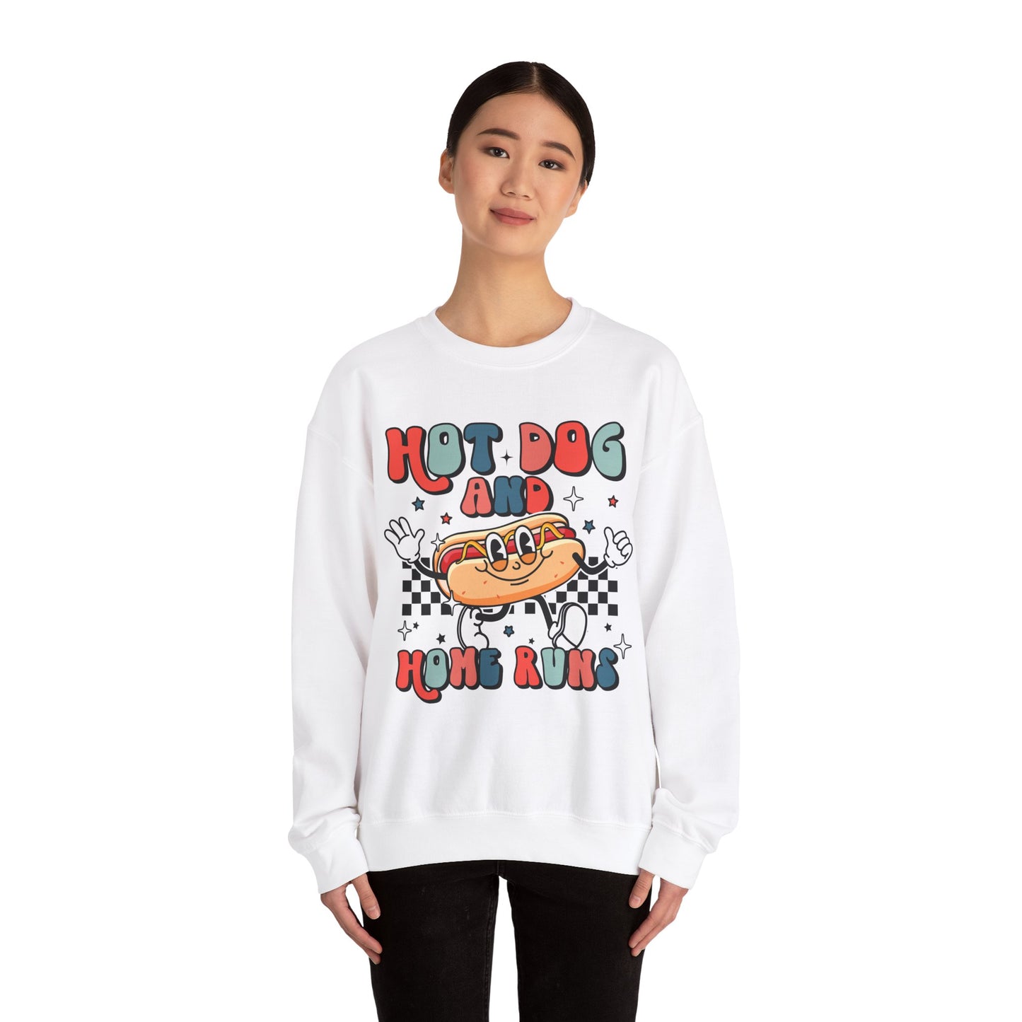 Hot Dogs and Home Runs Heavy Blend™ Crewneck Sweatshirt