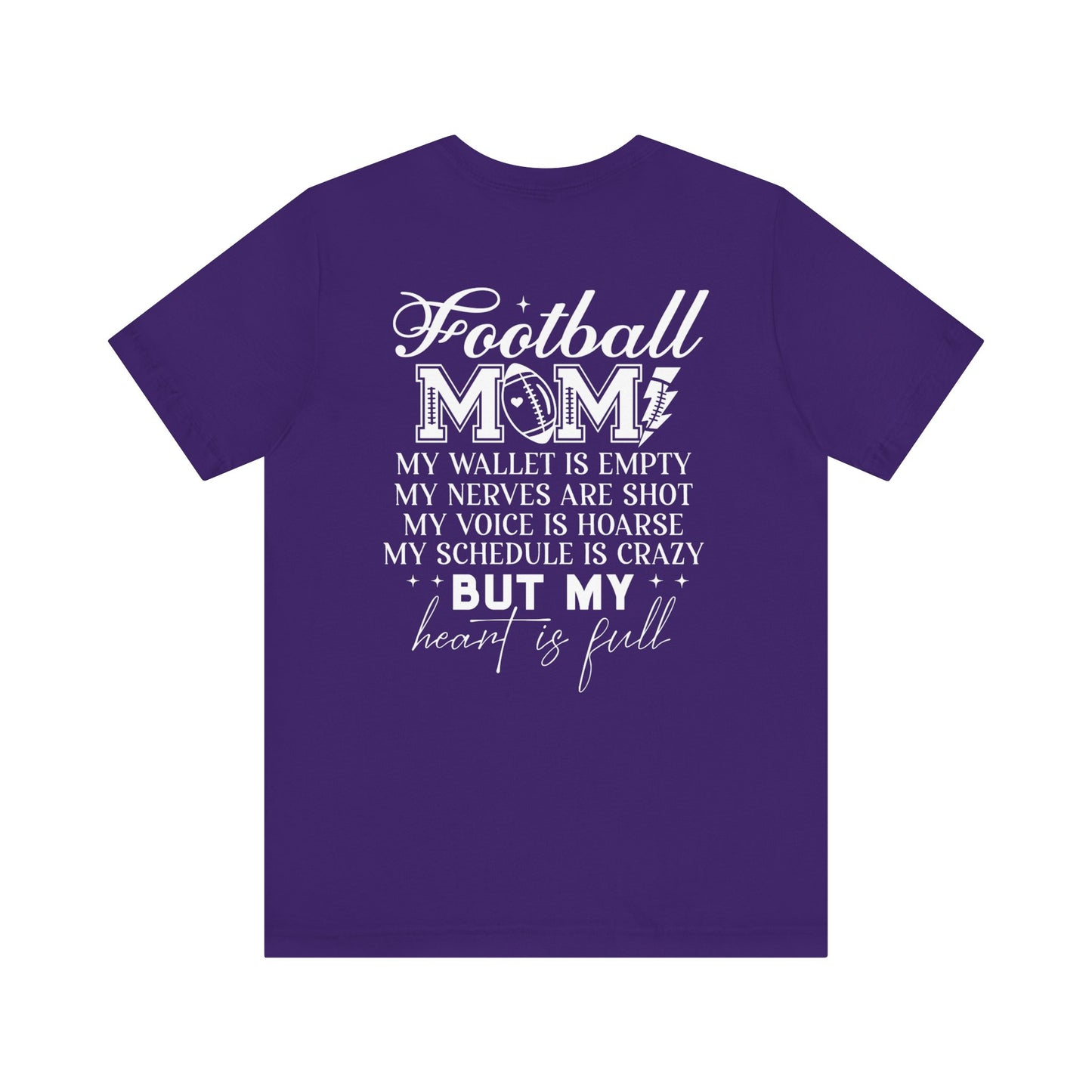 Football Mom F/B Jersey Short Sleeve Tee