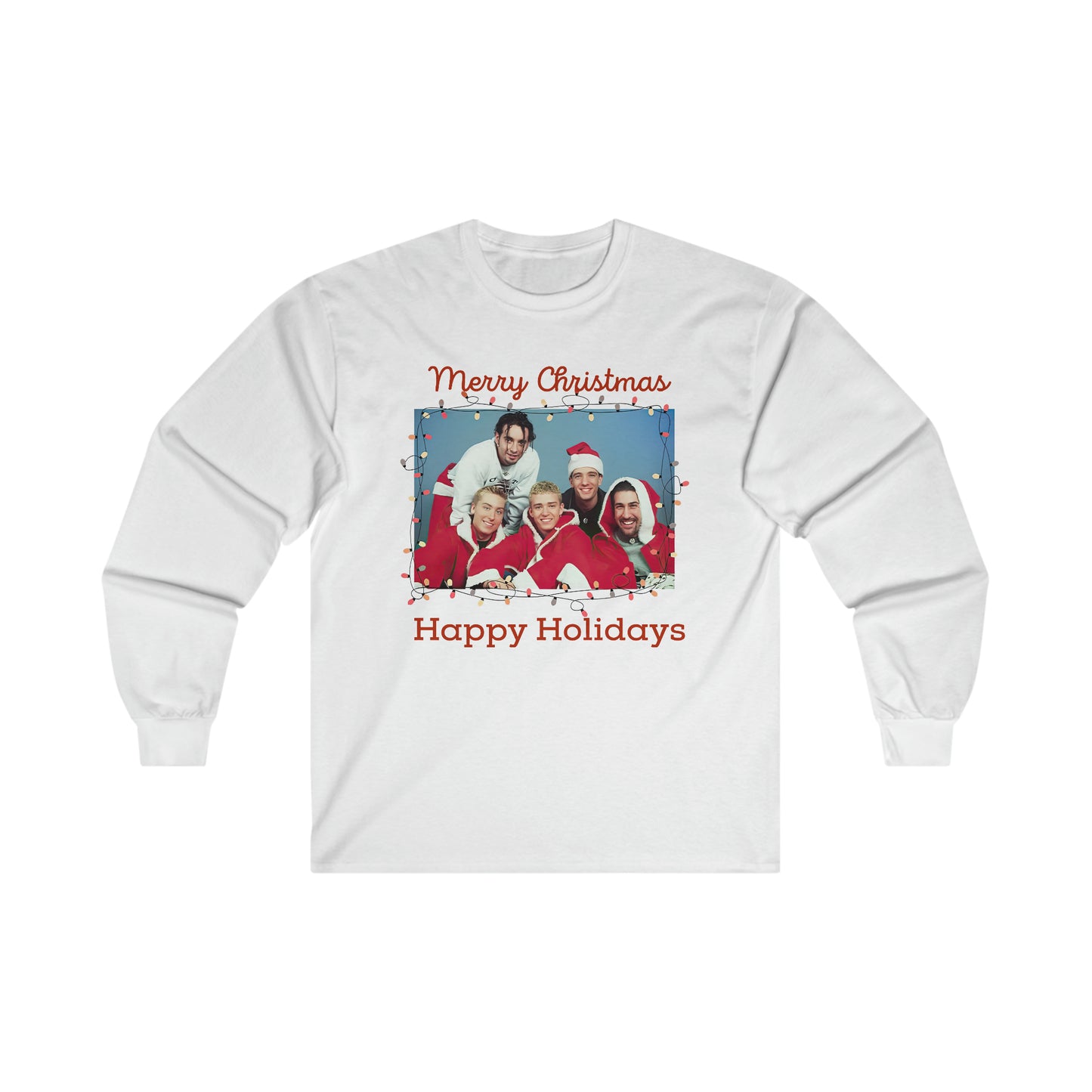 Merry Christmas and Happy Holidays Ultra Cotton Long Sleeve Tee CYOT