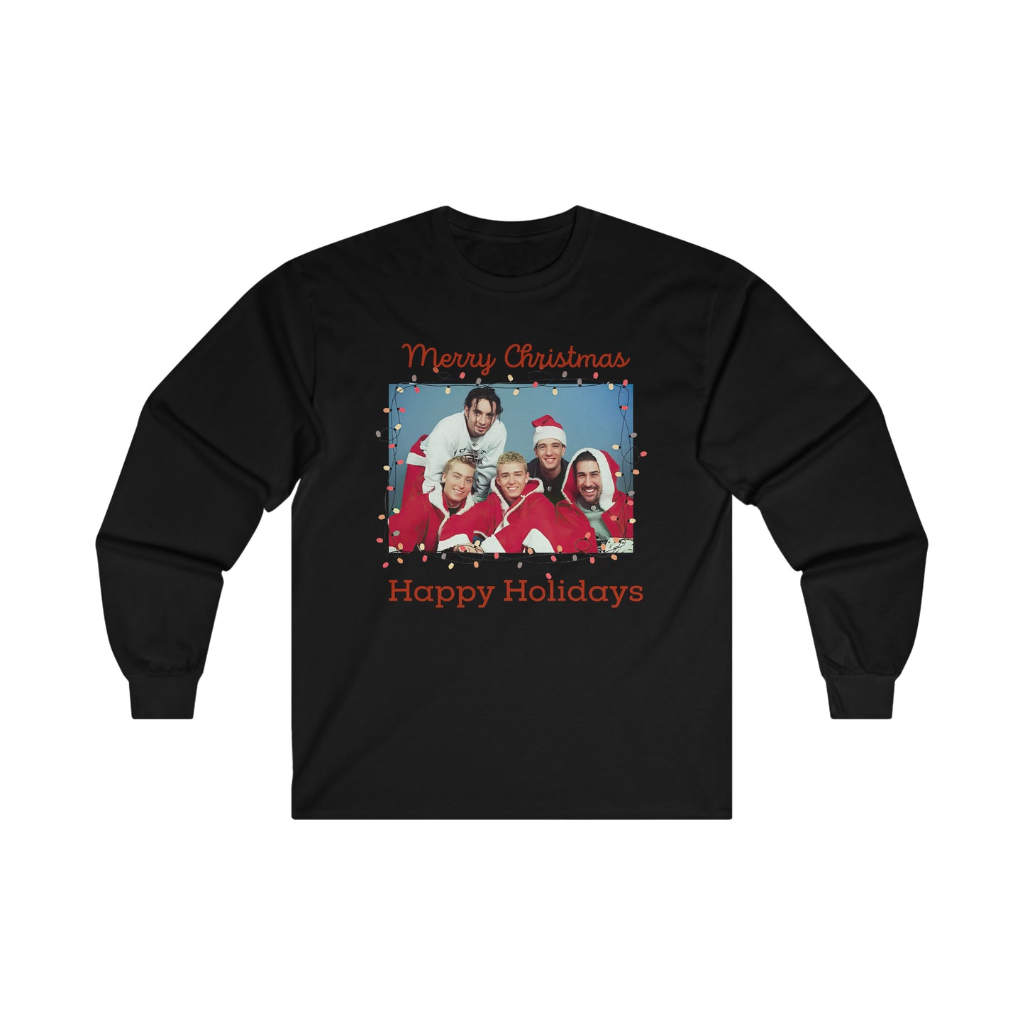 Merry Christmas and Happy Holidays Ultra Cotton Long Sleeve Tee CYOT