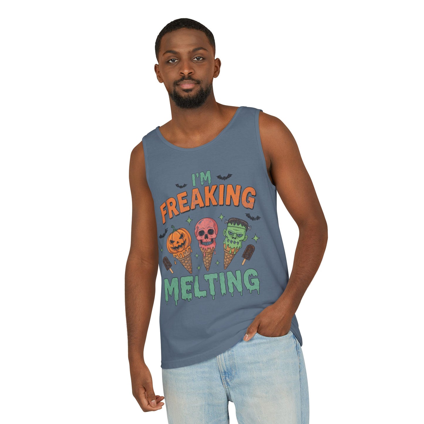 Im Freaking Melting Garment-Dyed Tank Top