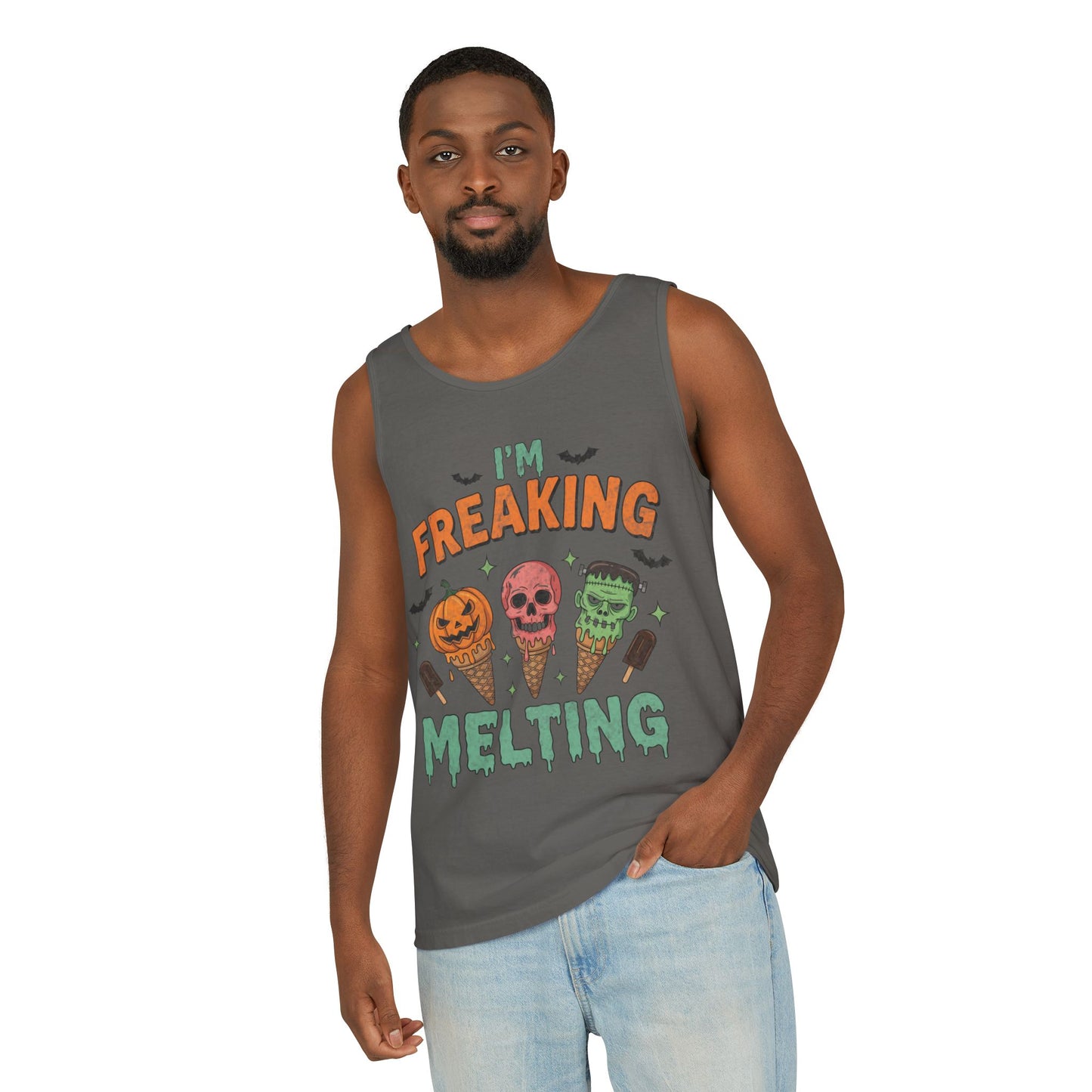 Im Freaking Melting Garment-Dyed Tank Top