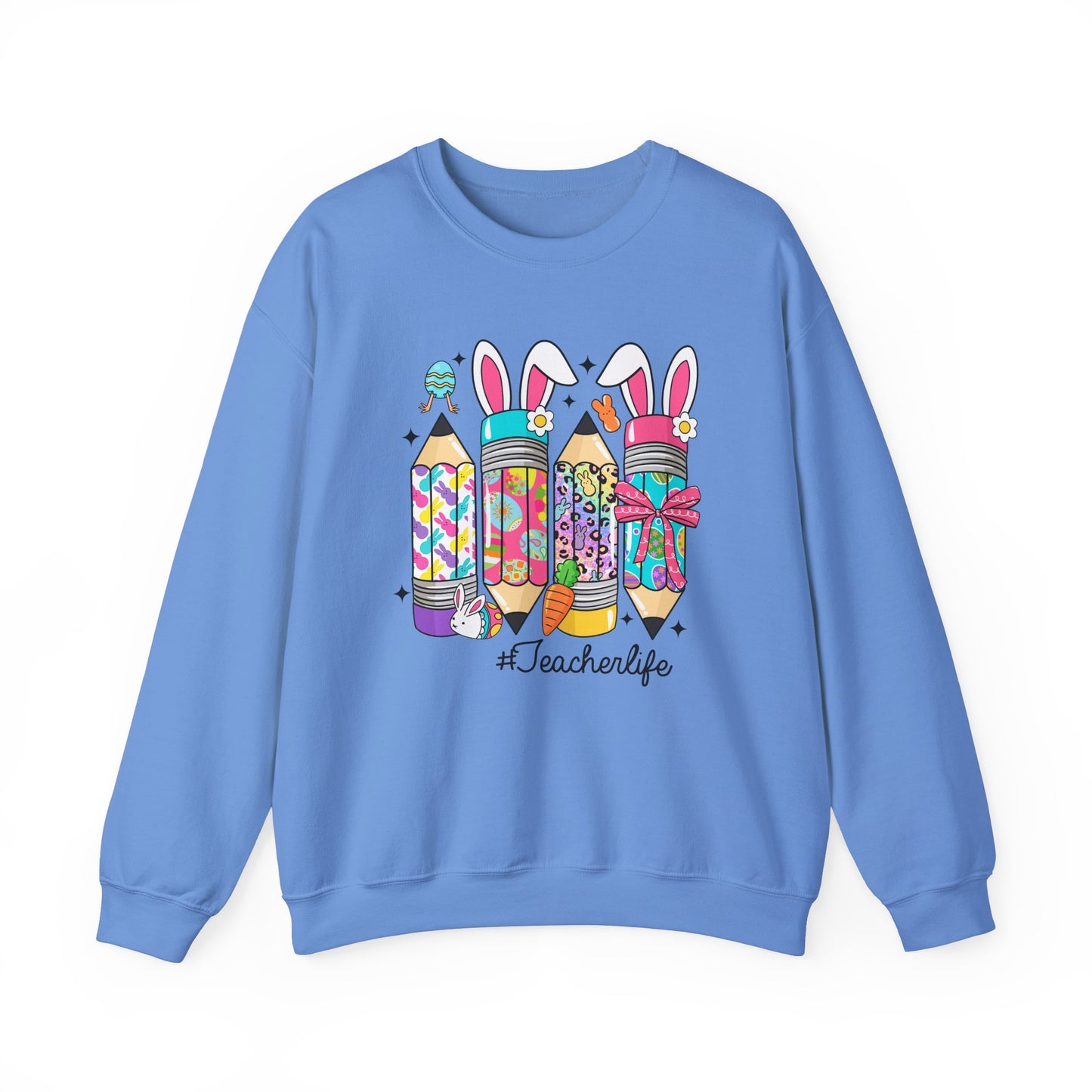 Easter Pencils Teacher Life  Heavy Blend™ Crewneck Sweatshirt